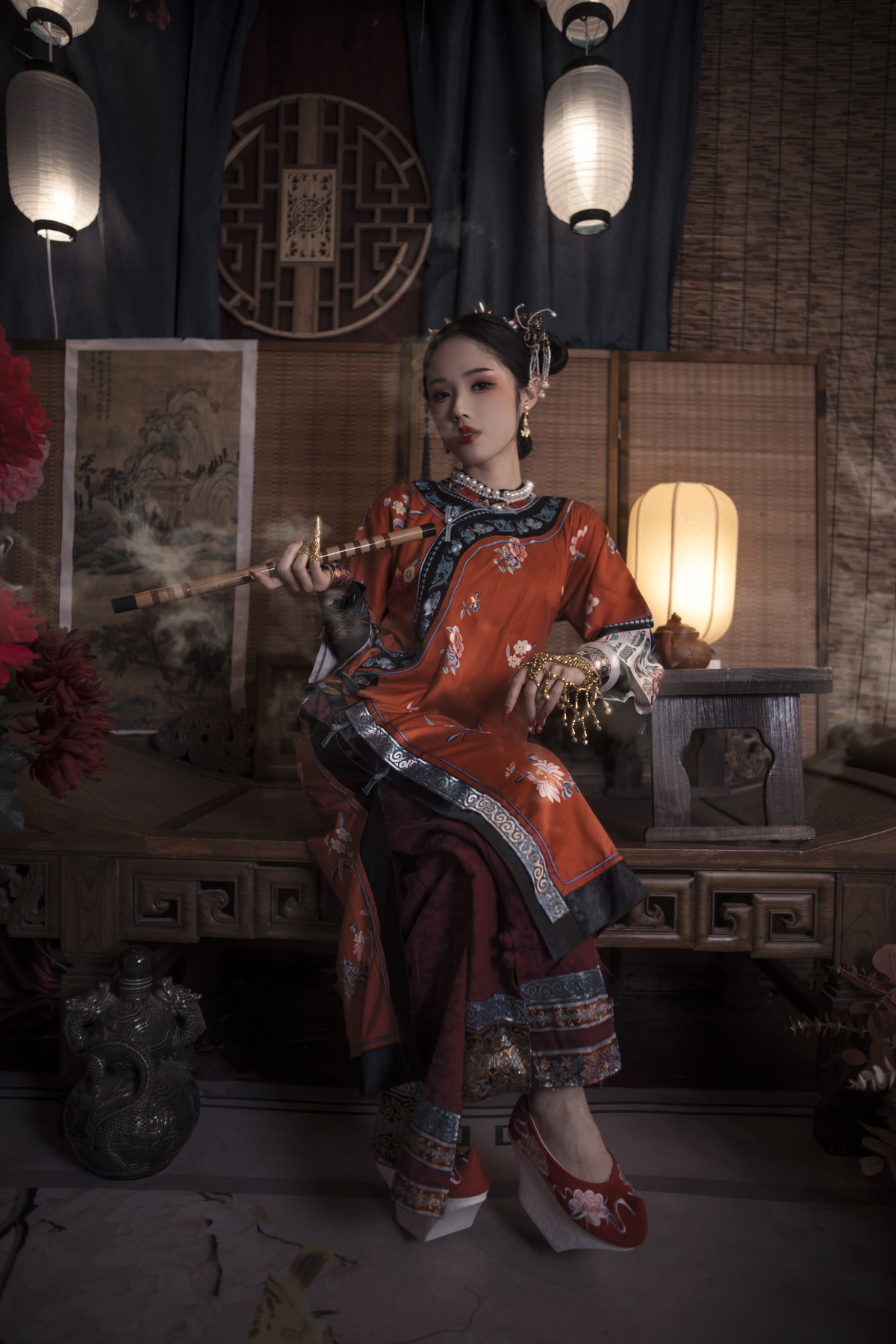 Cosplay 钛合金大粑粑 满清服饰