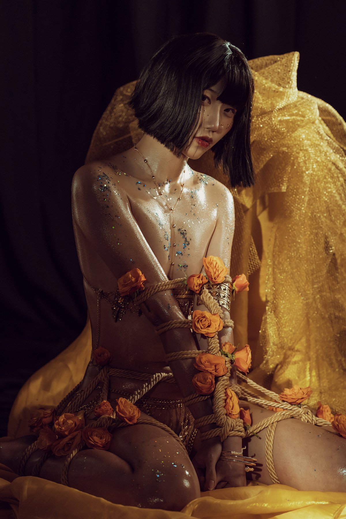 云溪溪 Cosplay 花与绳 Flower and Rope