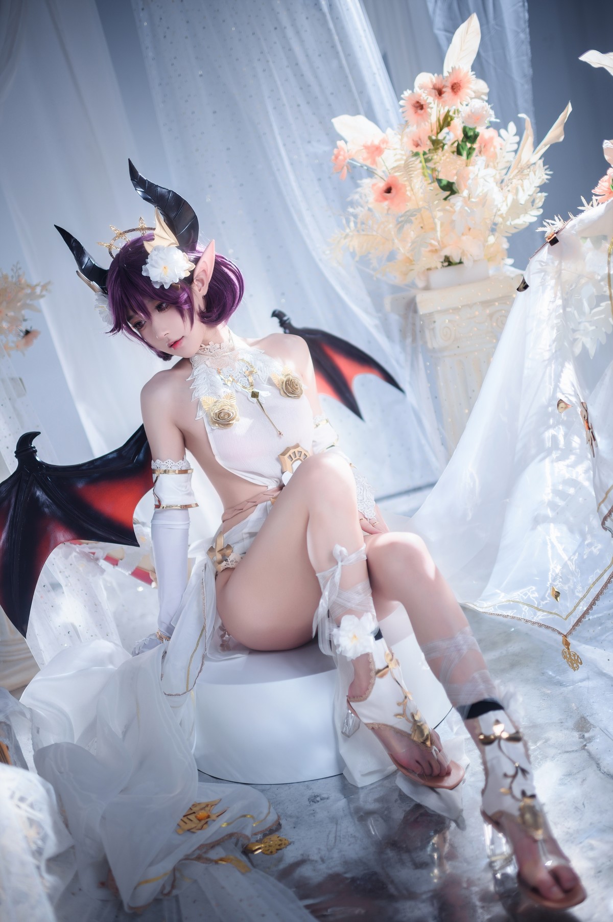 阿包也是兔娘 Cosplay 碧蓝幻想古蕾娅 龙娘