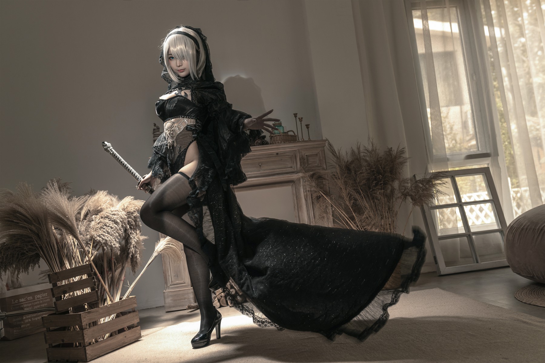 Cosplay 蠢沫沫 Chunmomo 尼尔纪元 黑花嫁