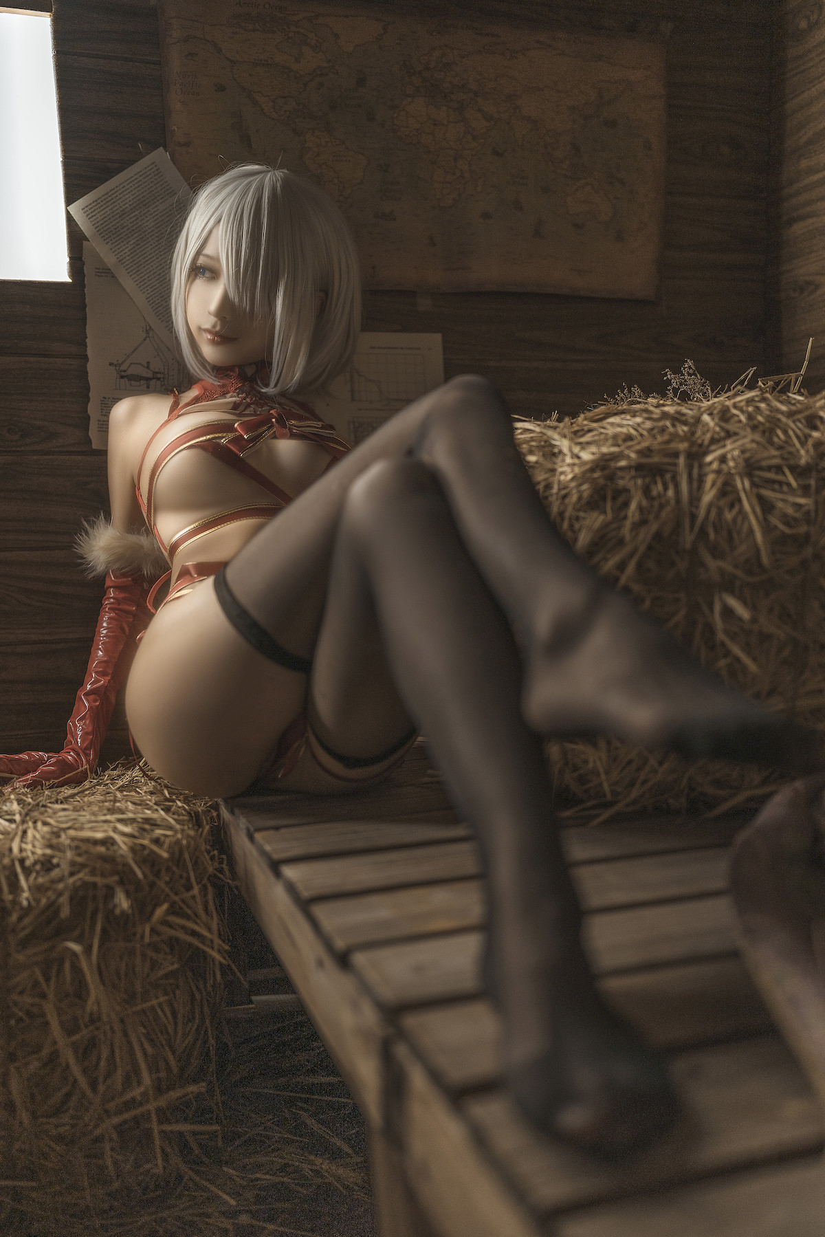 蠢沫沫 Cosplay 2B 圣诞 Christmas