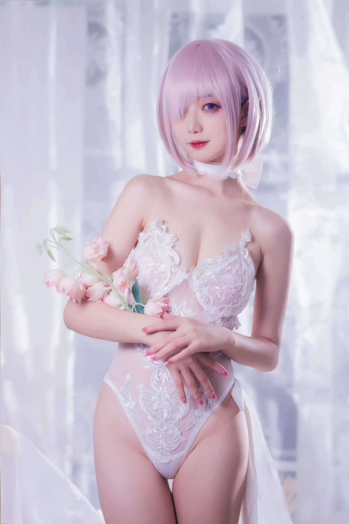 Cosplay 封疆疆 婚纱玛修 Wedding Dress
