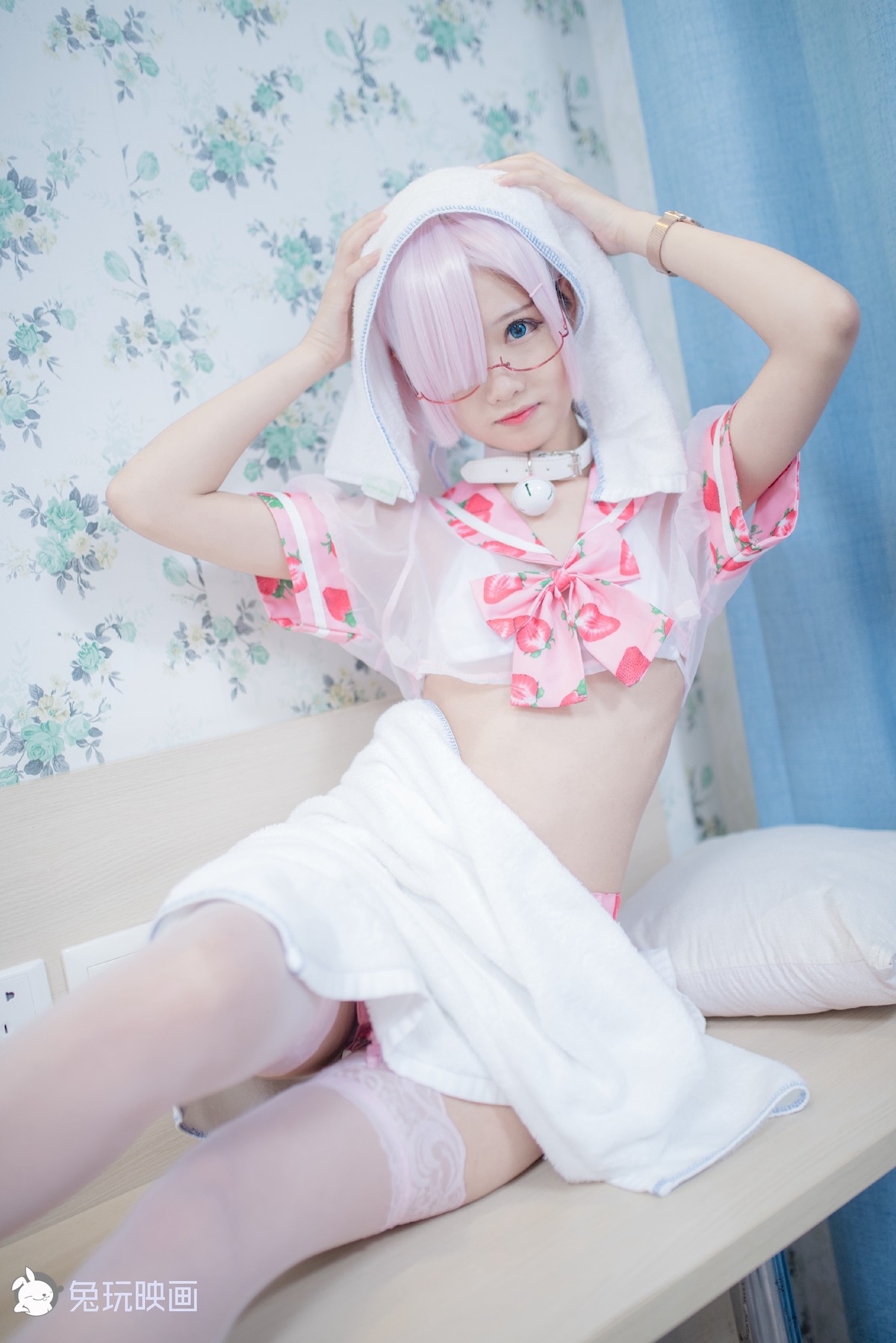 Cosplay 兔玩映画 草莓裙
