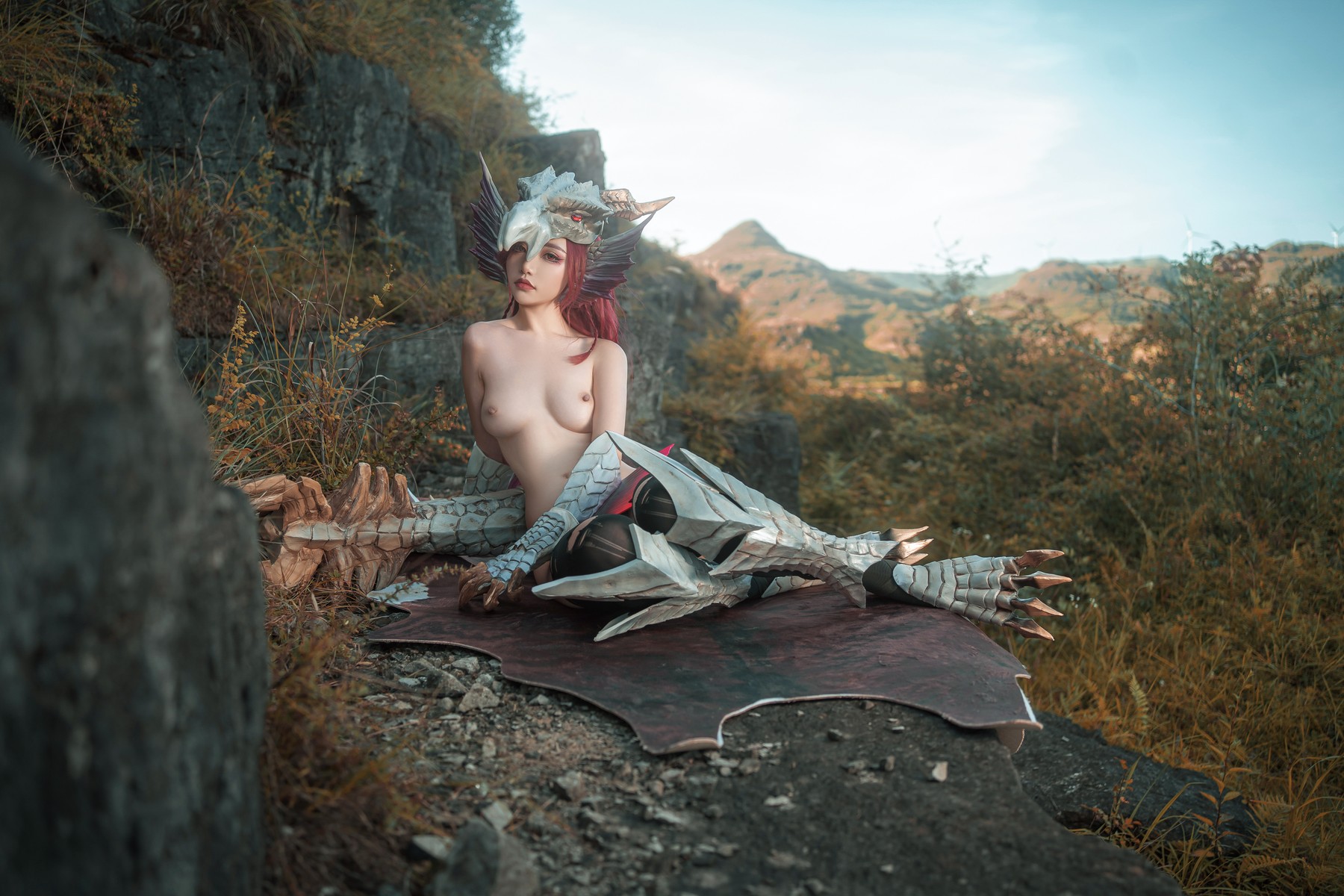 爆机少女喵小吉 Cosplay 曙光爵银龙 拟人 Malzeno
