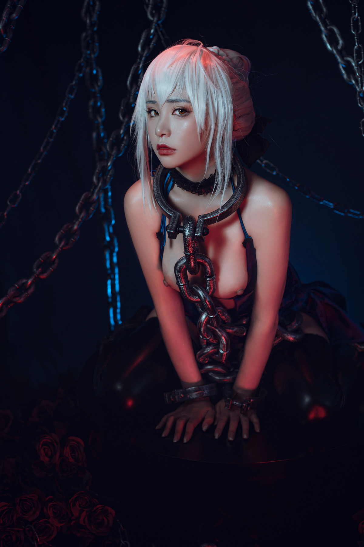 爆机少女喵小吉 Cosplay 黑呆 Saber Alter