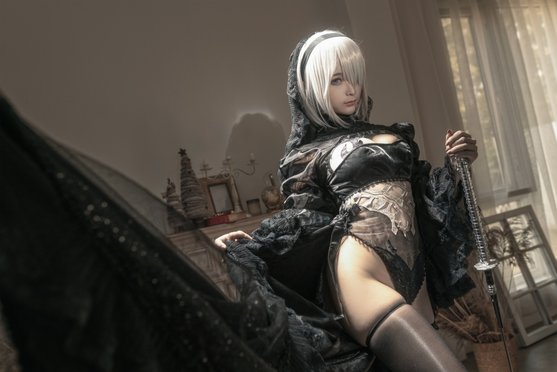 Cosplay 蠢沫沫 Chunmomo 尼尔纪元 黑花嫁