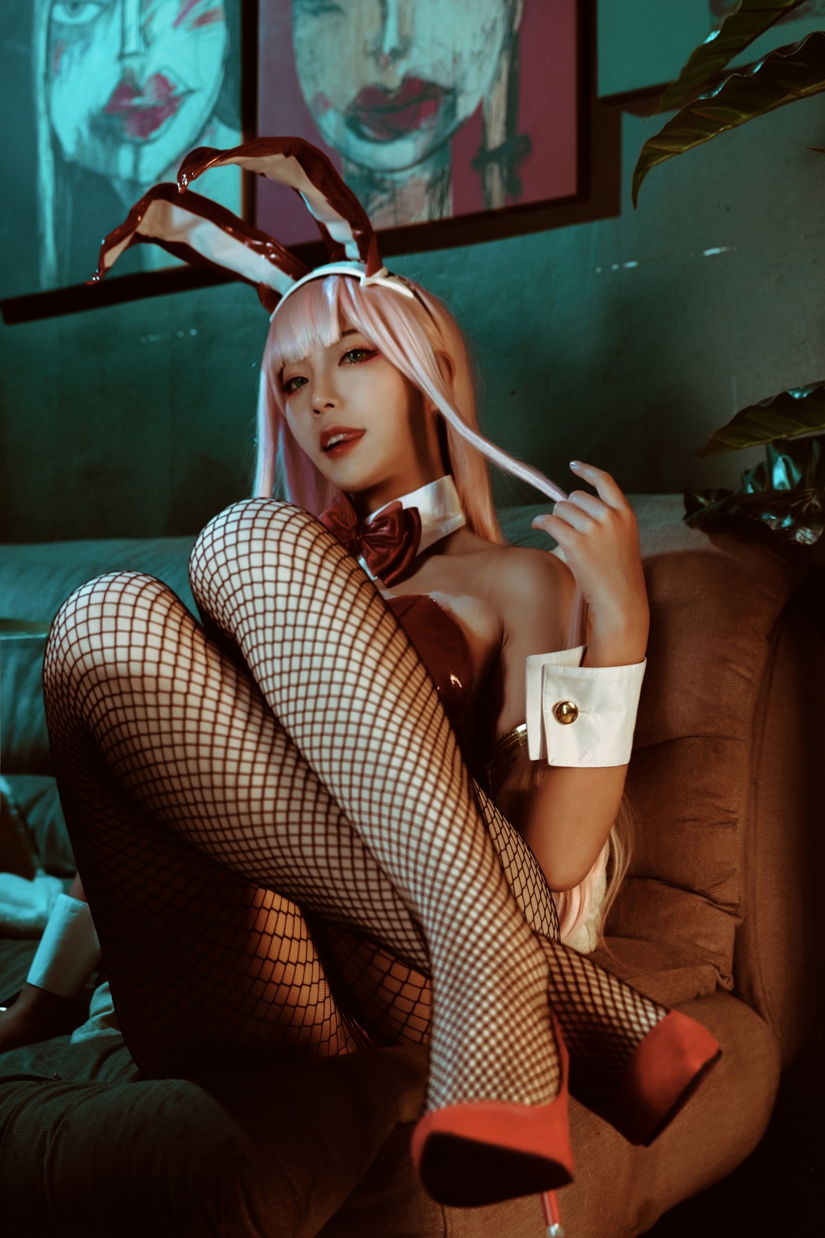 机智的哔啵 Cosplay Zero Two Bunnygirl