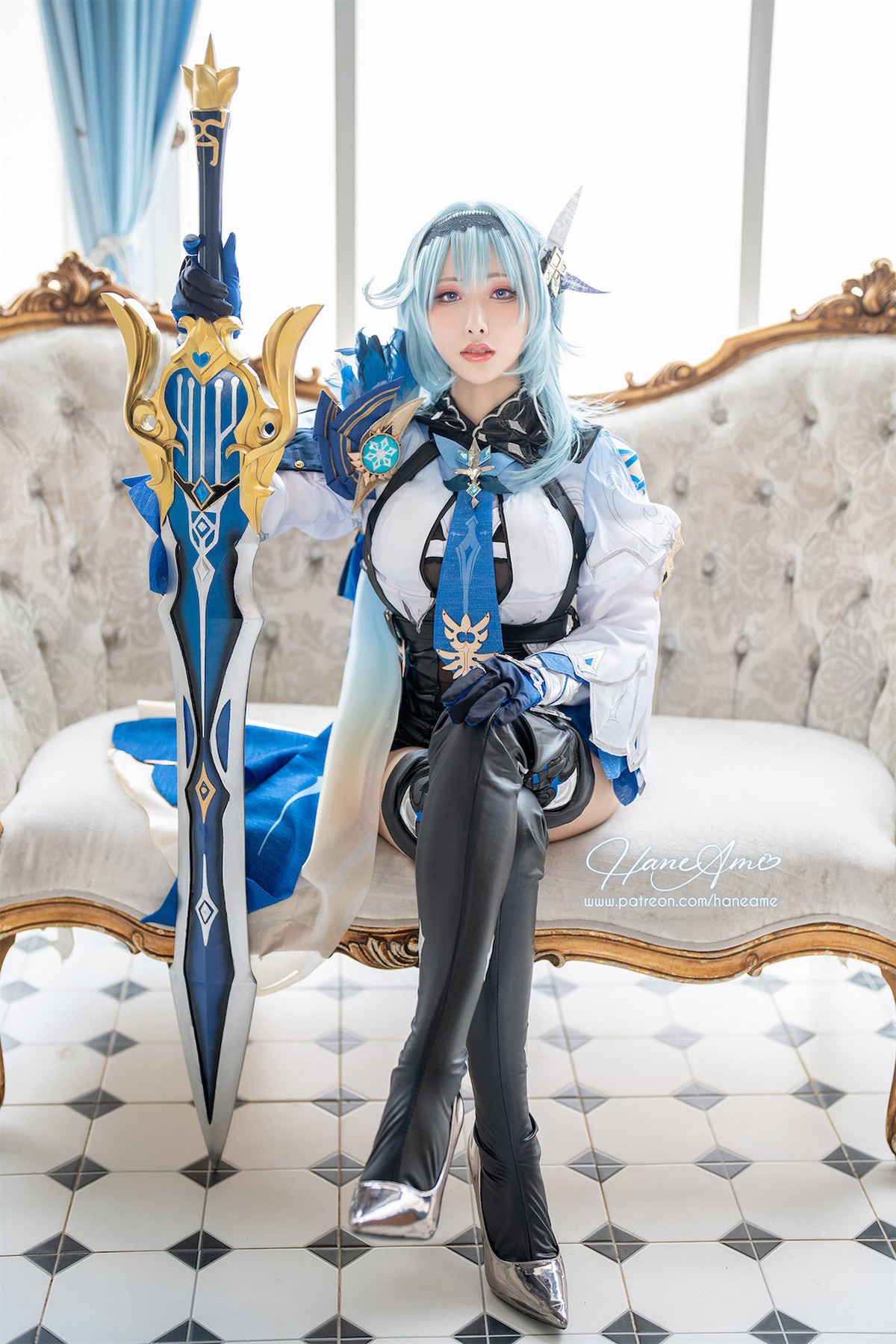 雨波HaneAme Cosplay Eula Lawrence Genshin Impact