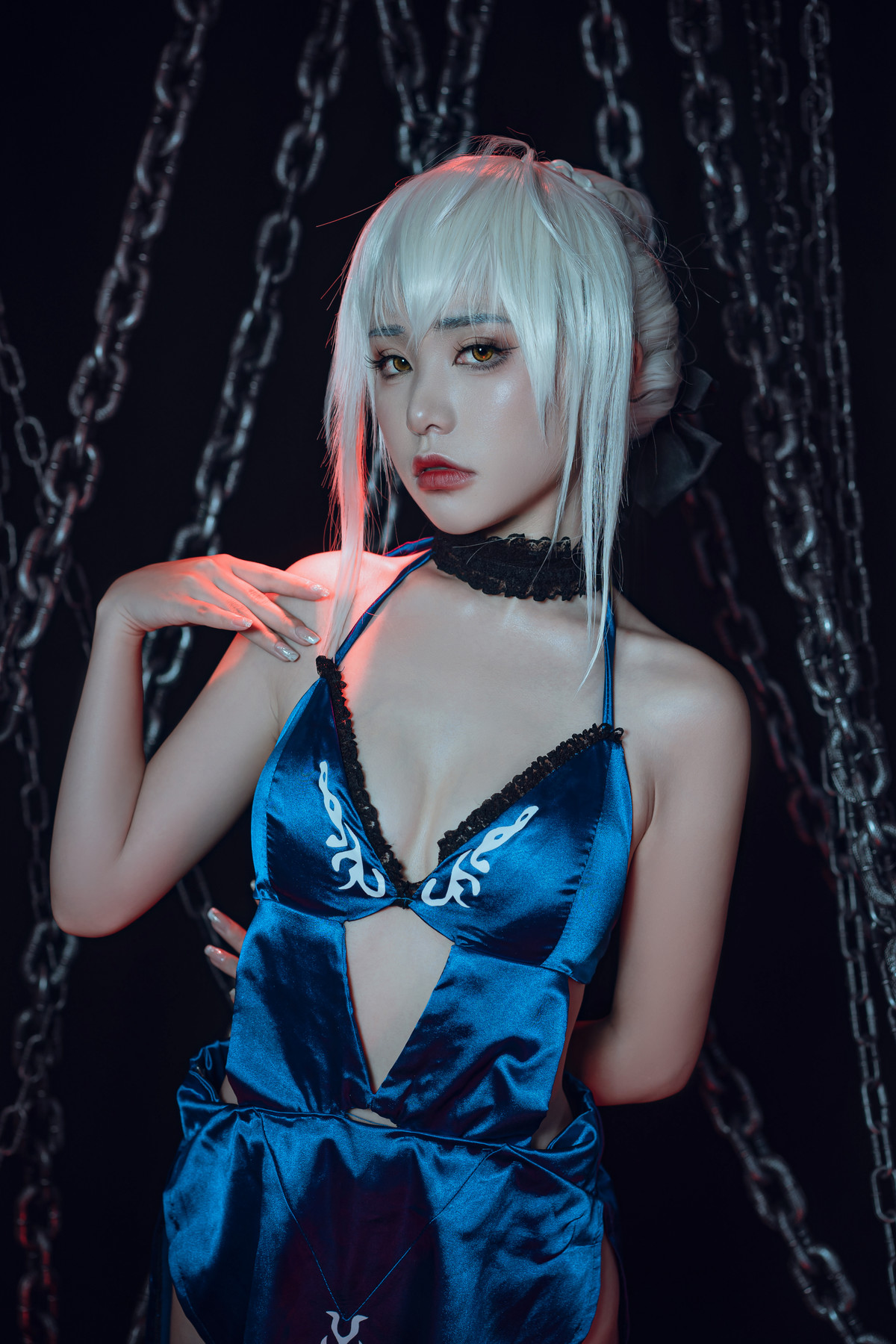 爆机少女喵小吉 Cosplay 黑呆 Saber Alter