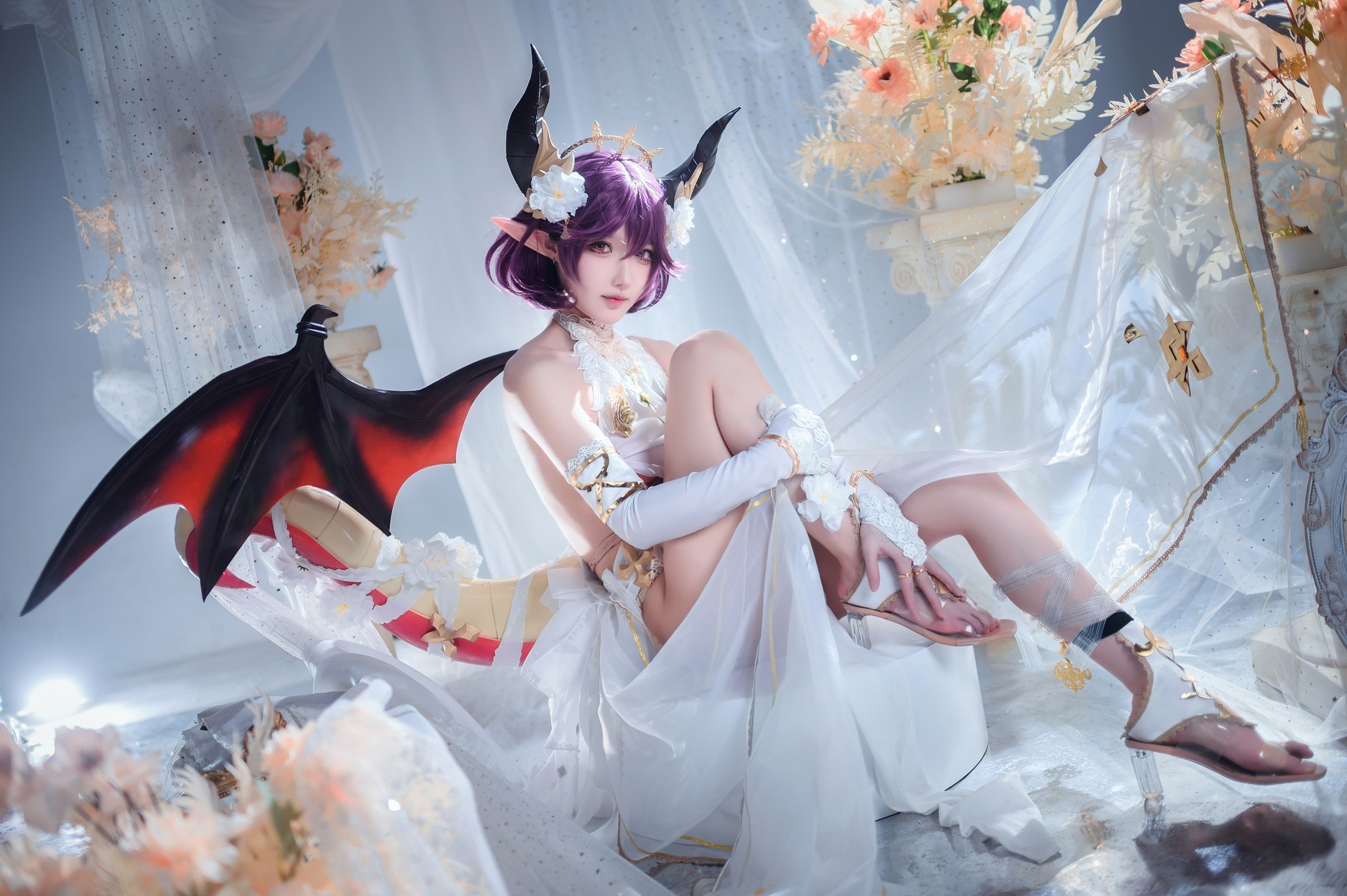 阿包也是兔娘 Cosplay 碧蓝幻想古蕾娅 龙娘