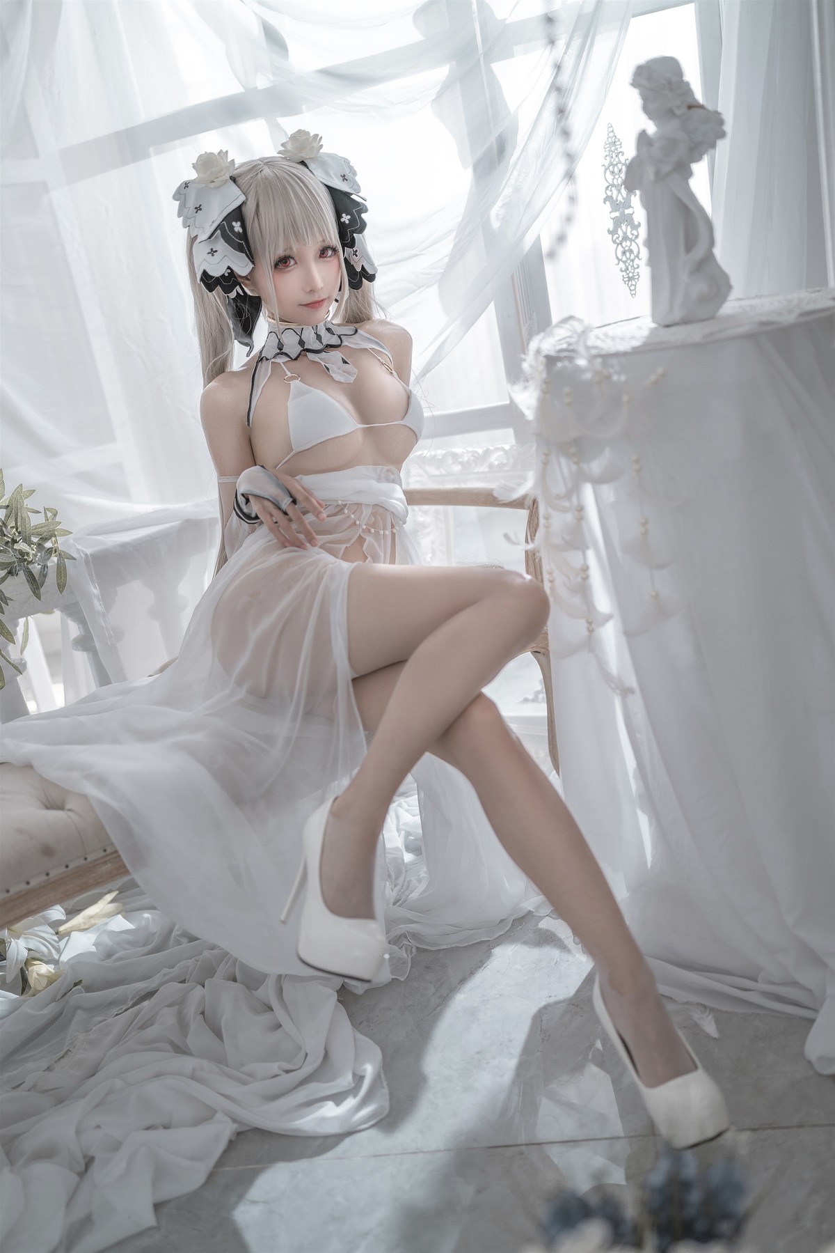蠢沫沫 Cosplay 可畏婚纱