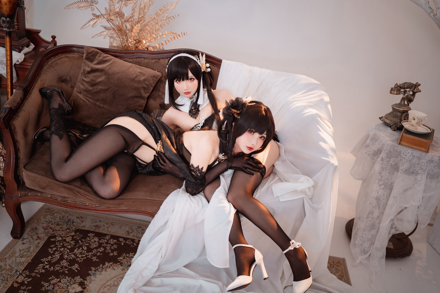 Rioko凉凉子 Cosplay 黑白镇海双人