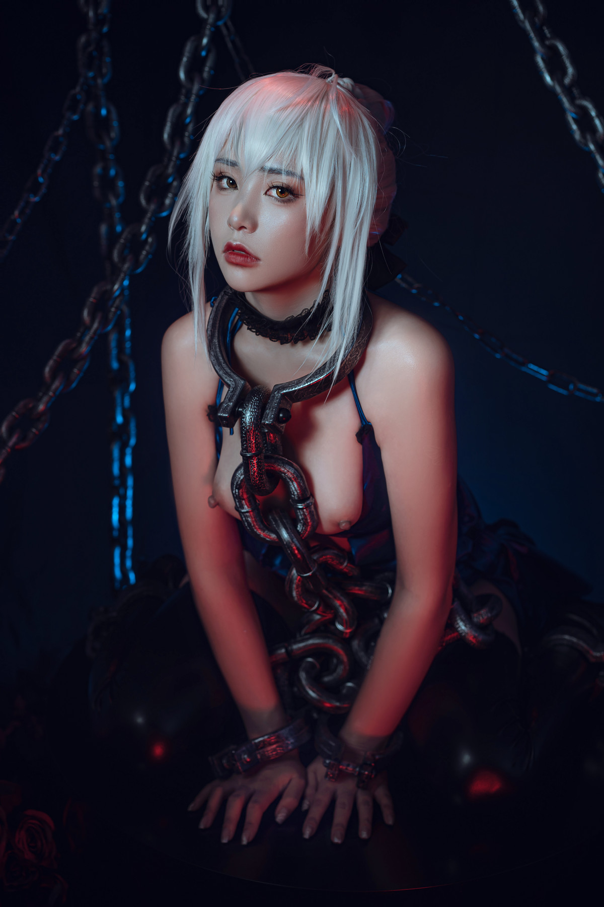 爆机少女喵小吉 Cosplay 黑呆 Saber Alter