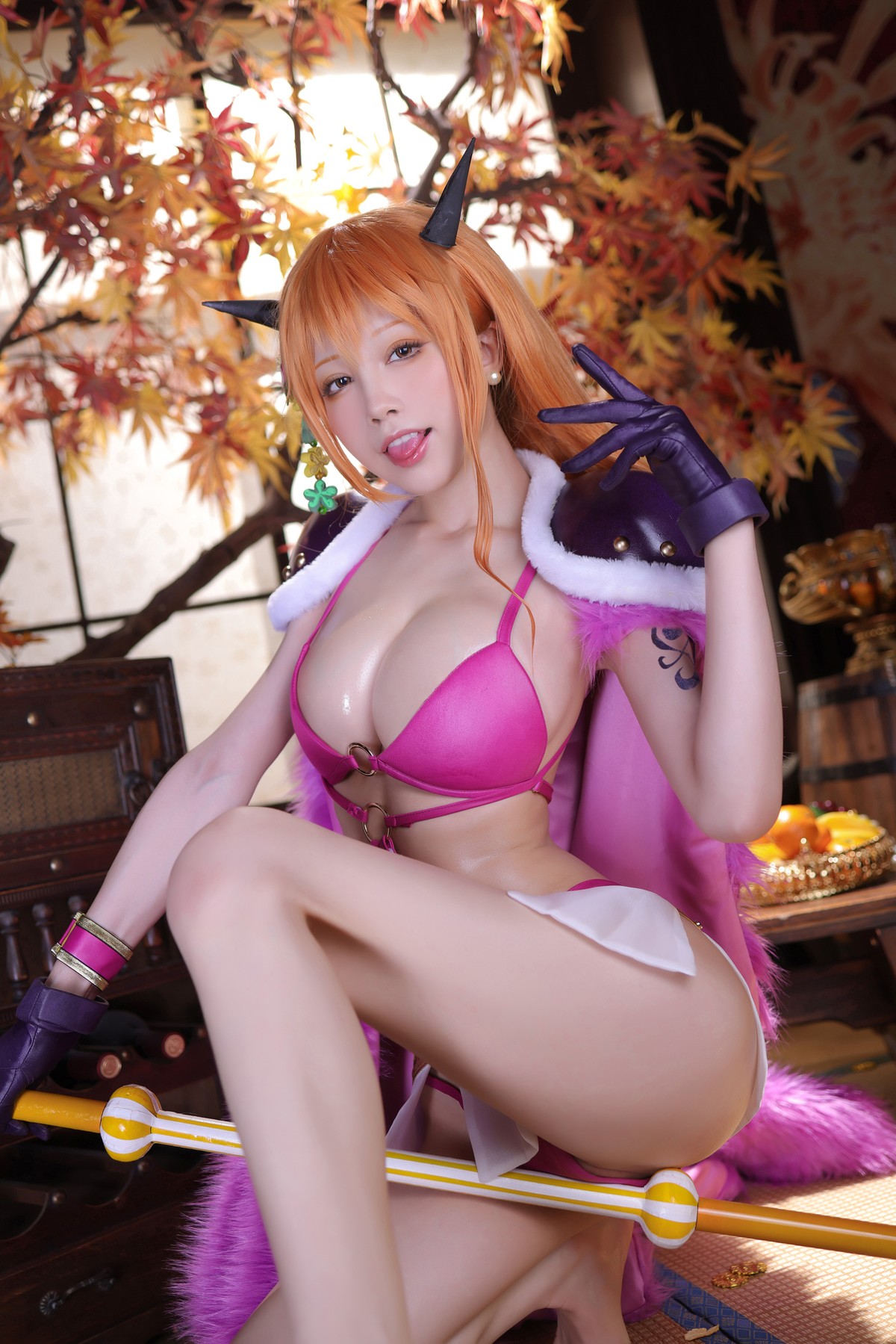 水淼aqua Cosplay 海贼王 娜美