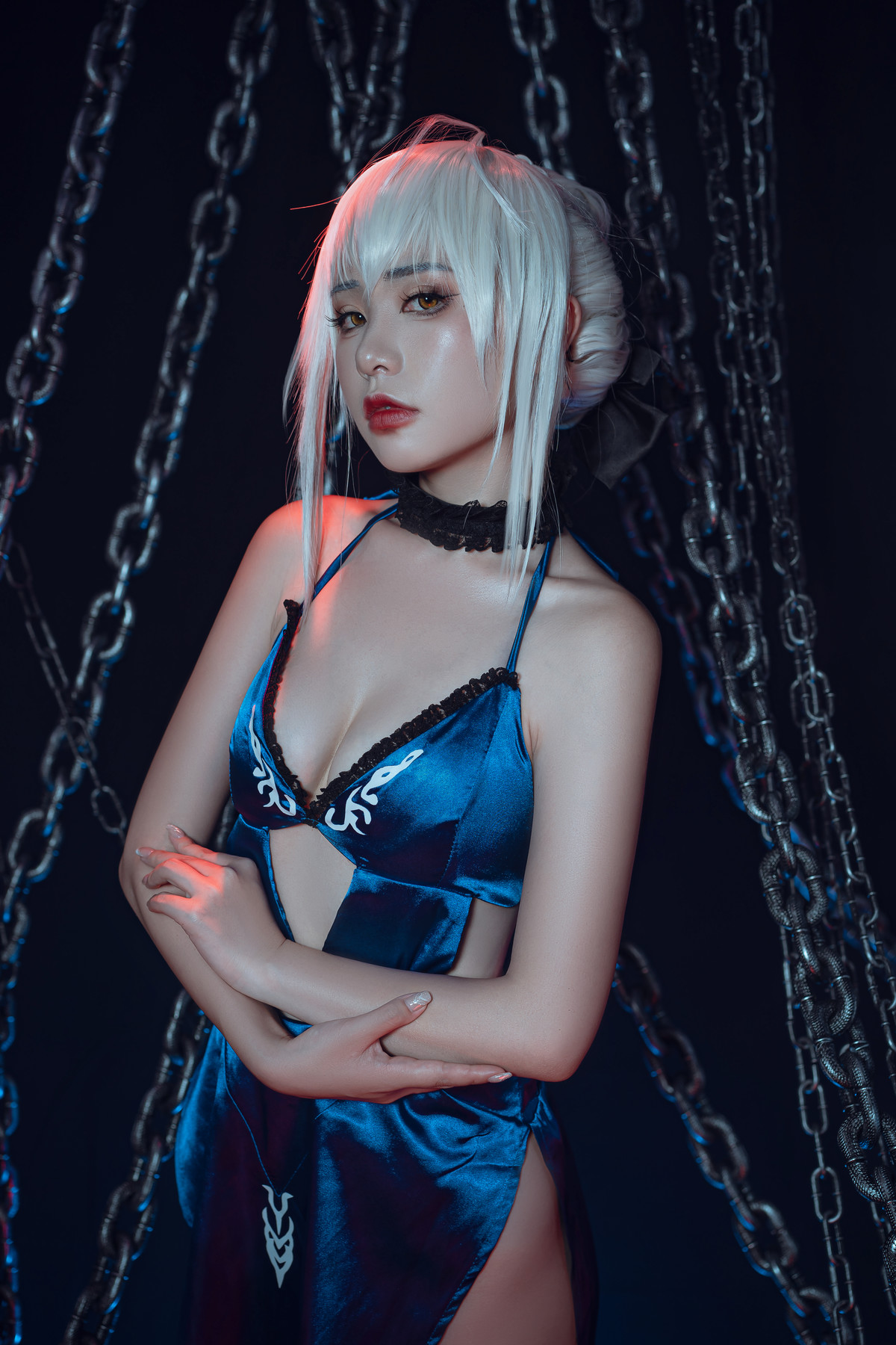 爆机少女喵小吉 Cosplay 黑呆 Saber Alter