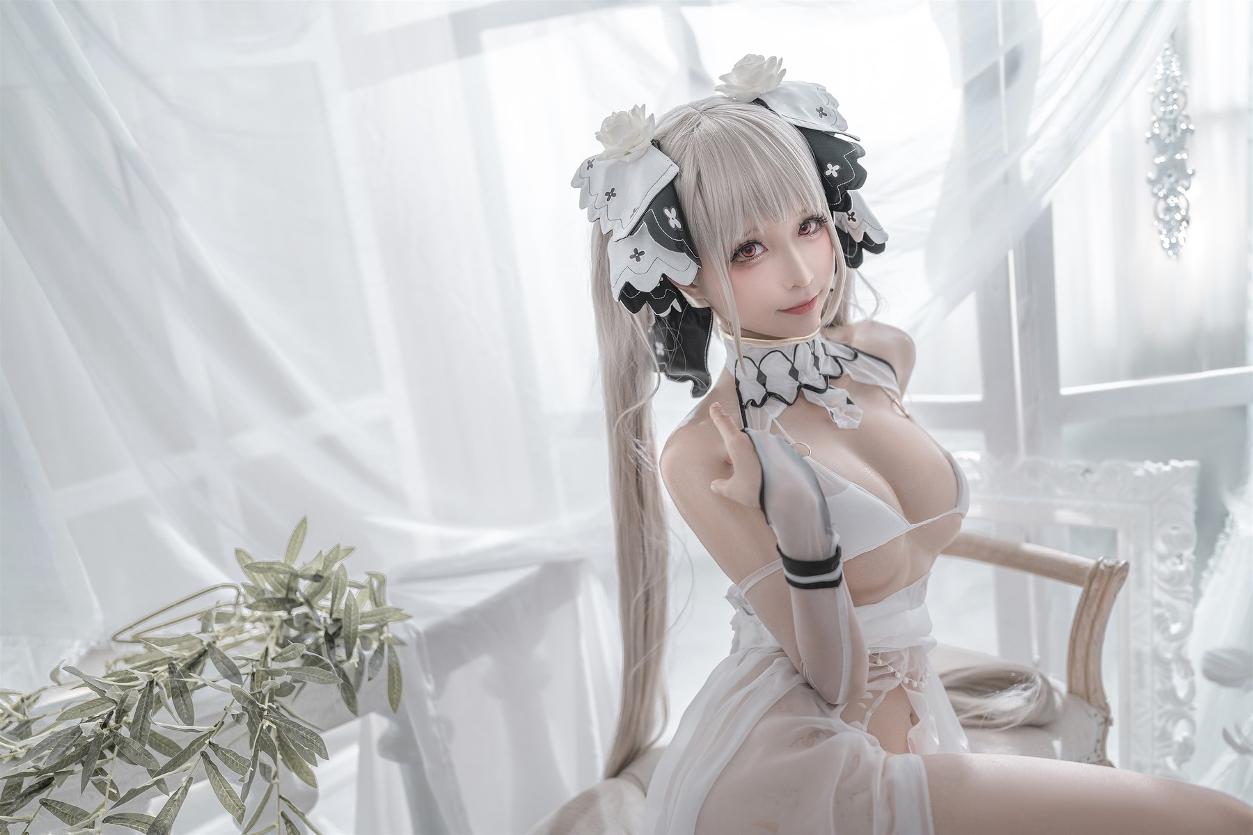 蠢沫沫 Cosplay 可畏婚纱