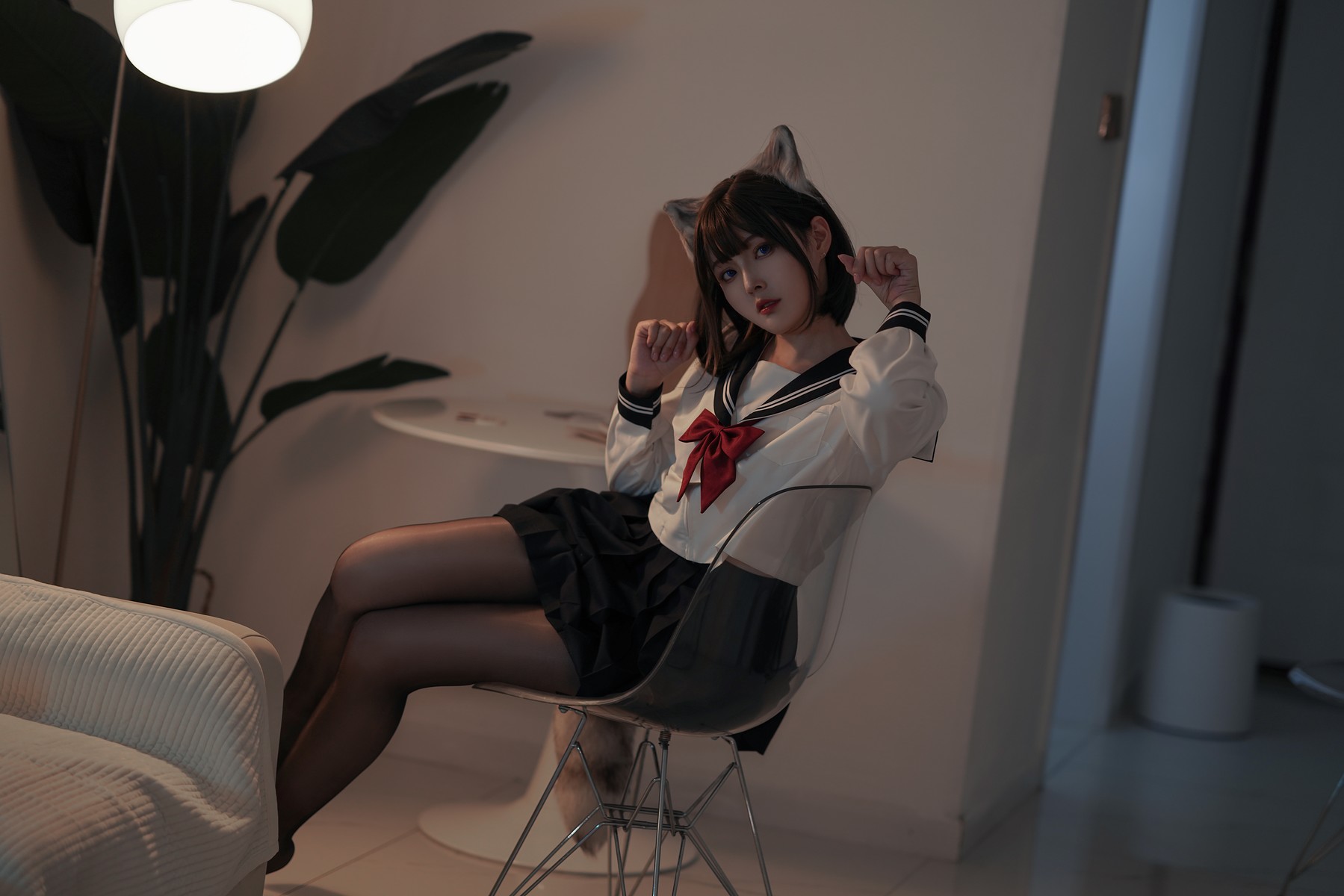 Cosplay Natsuko夏夏子 大尾巴猫