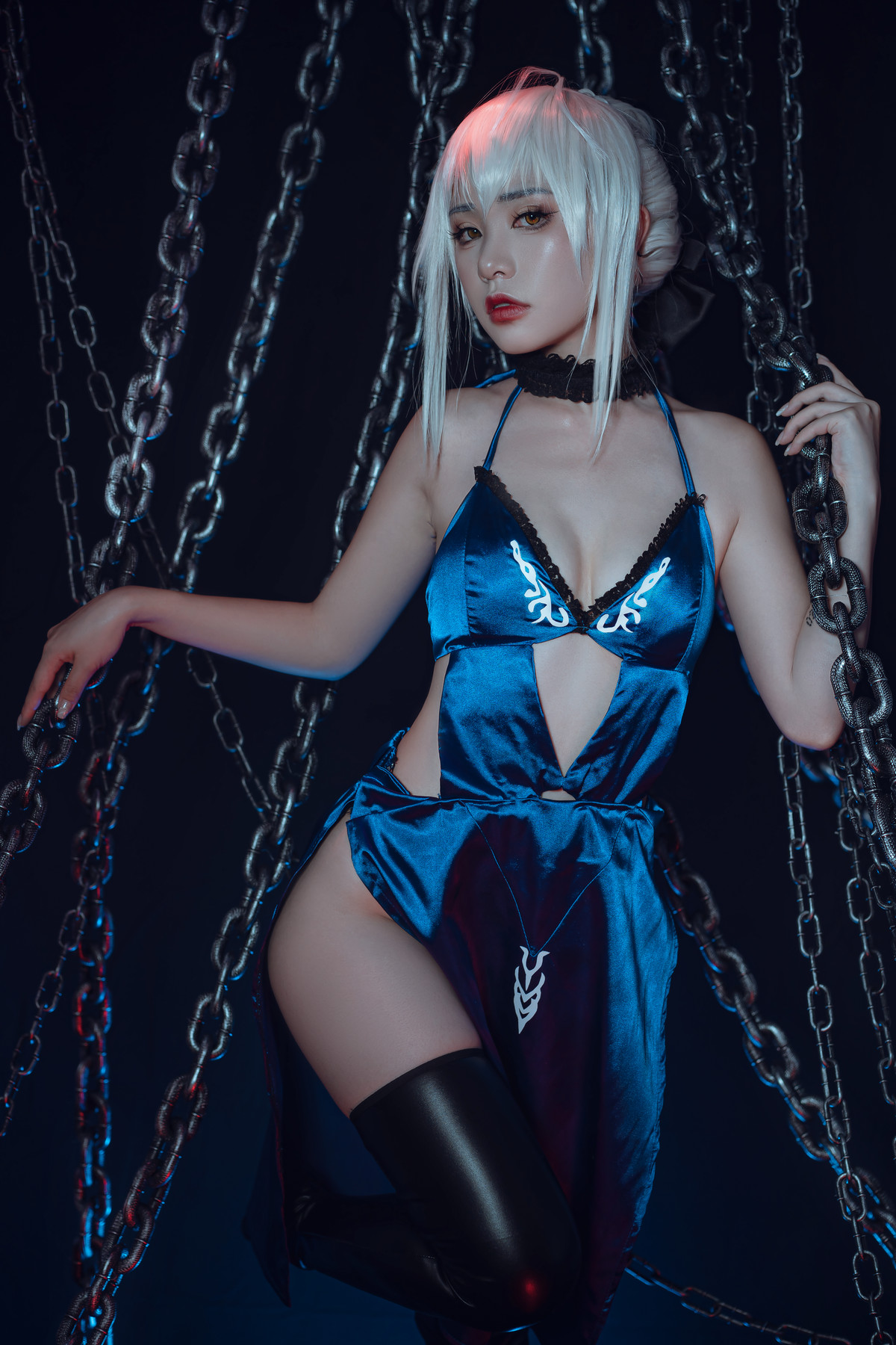 爆机少女喵小吉 Cosplay 黑呆 Saber Alter