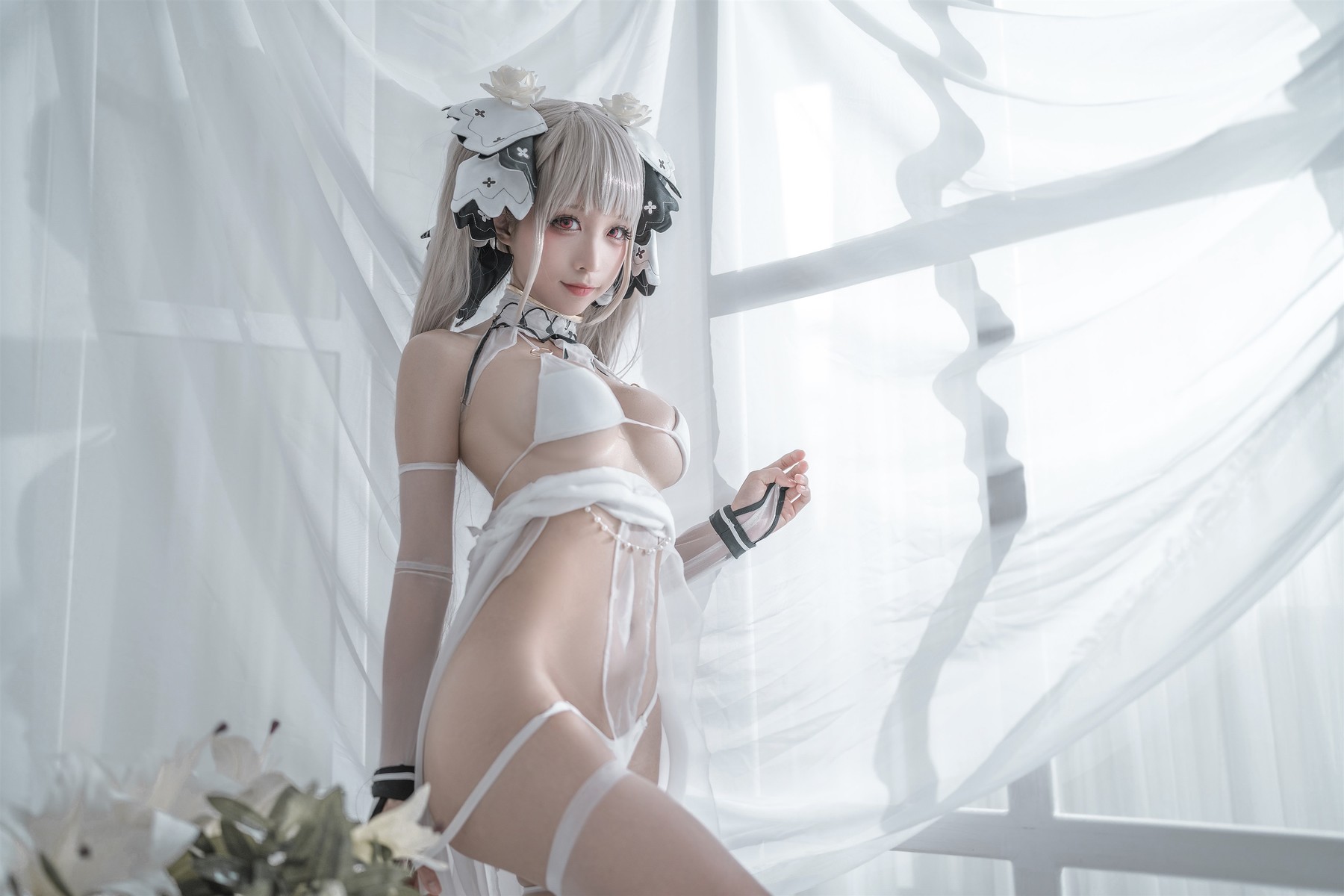 蠢沫沫 Cosplay 可畏婚纱