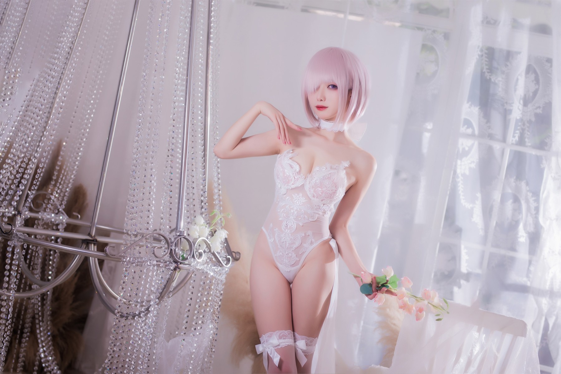 Cosplay 封疆疆 婚纱玛修 Wedding Dress