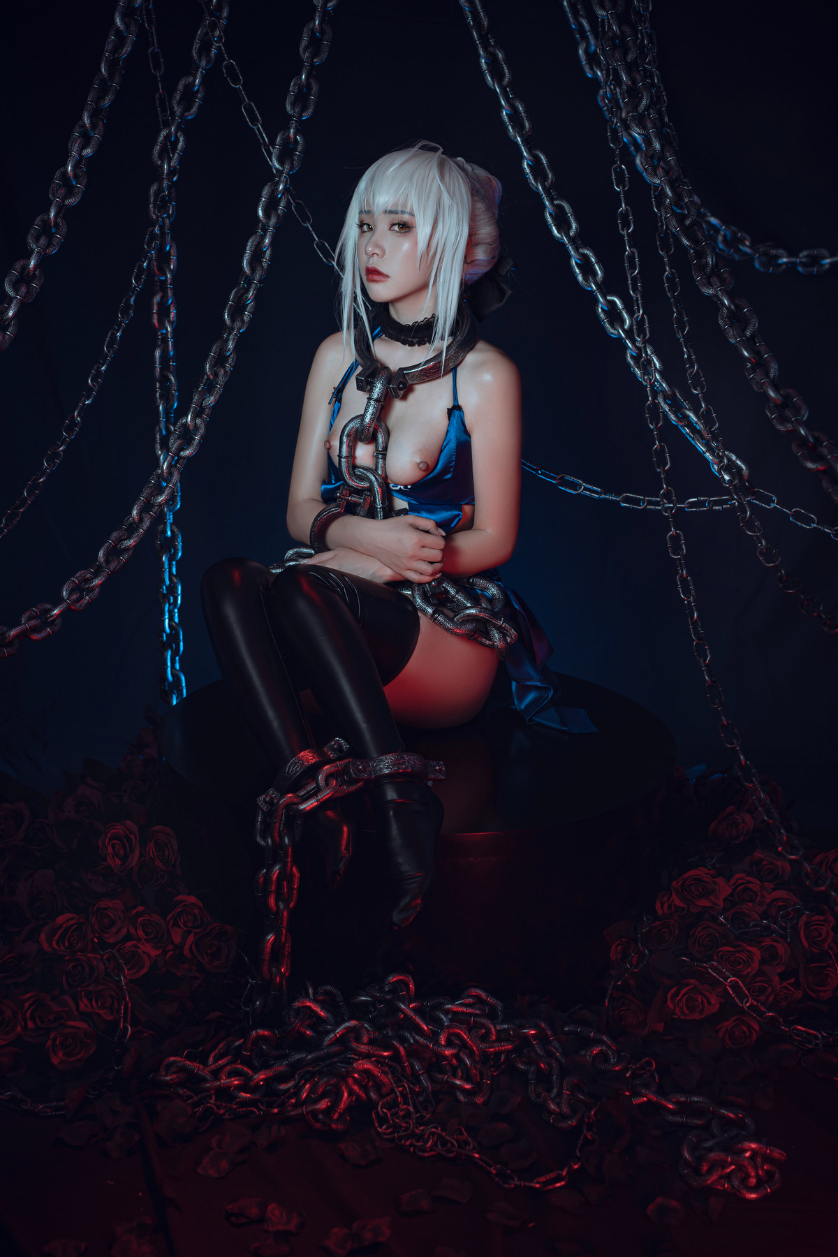 爆机少女喵小吉 Cosplay 黑呆 Saber Alter