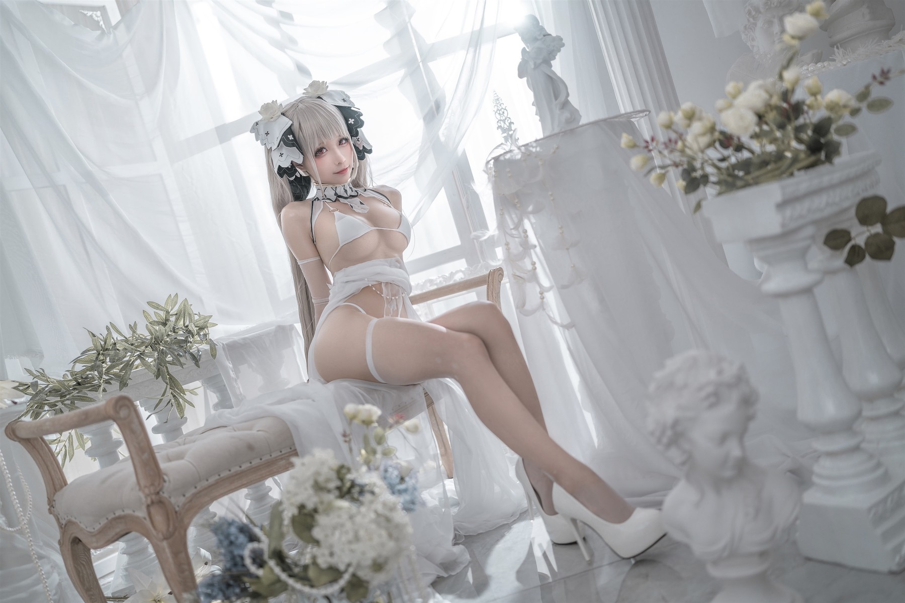 蠢沫沫 Cosplay 可畏婚纱