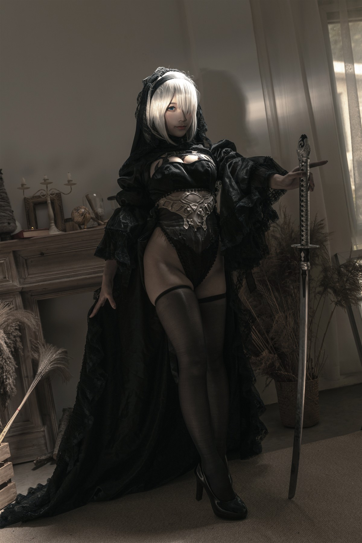 Cosplay 蠢沫沫 Chunmomo 尼尔纪元 黑花嫁