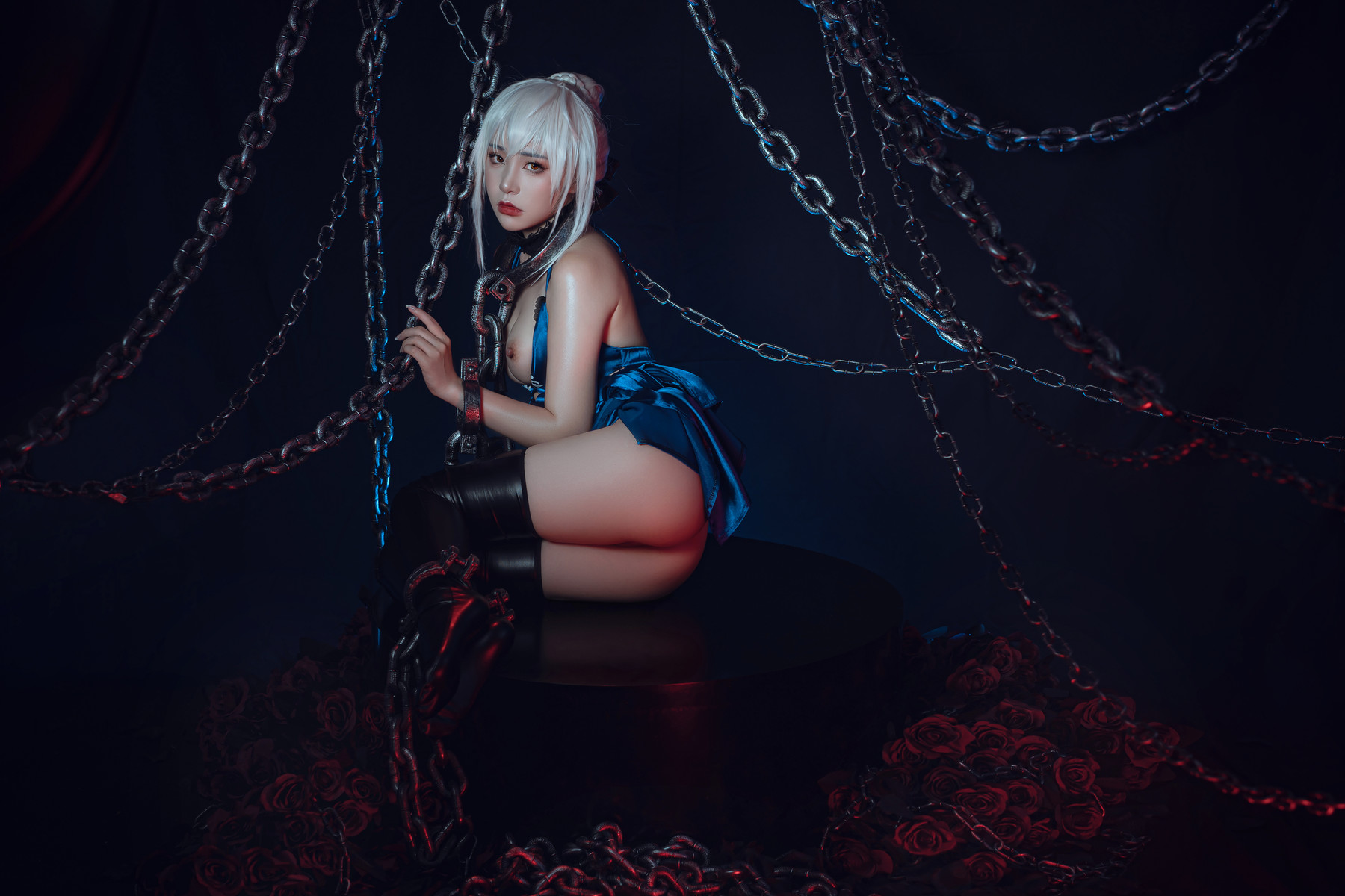 爆机少女喵小吉 Cosplay 黑呆 Saber Alter