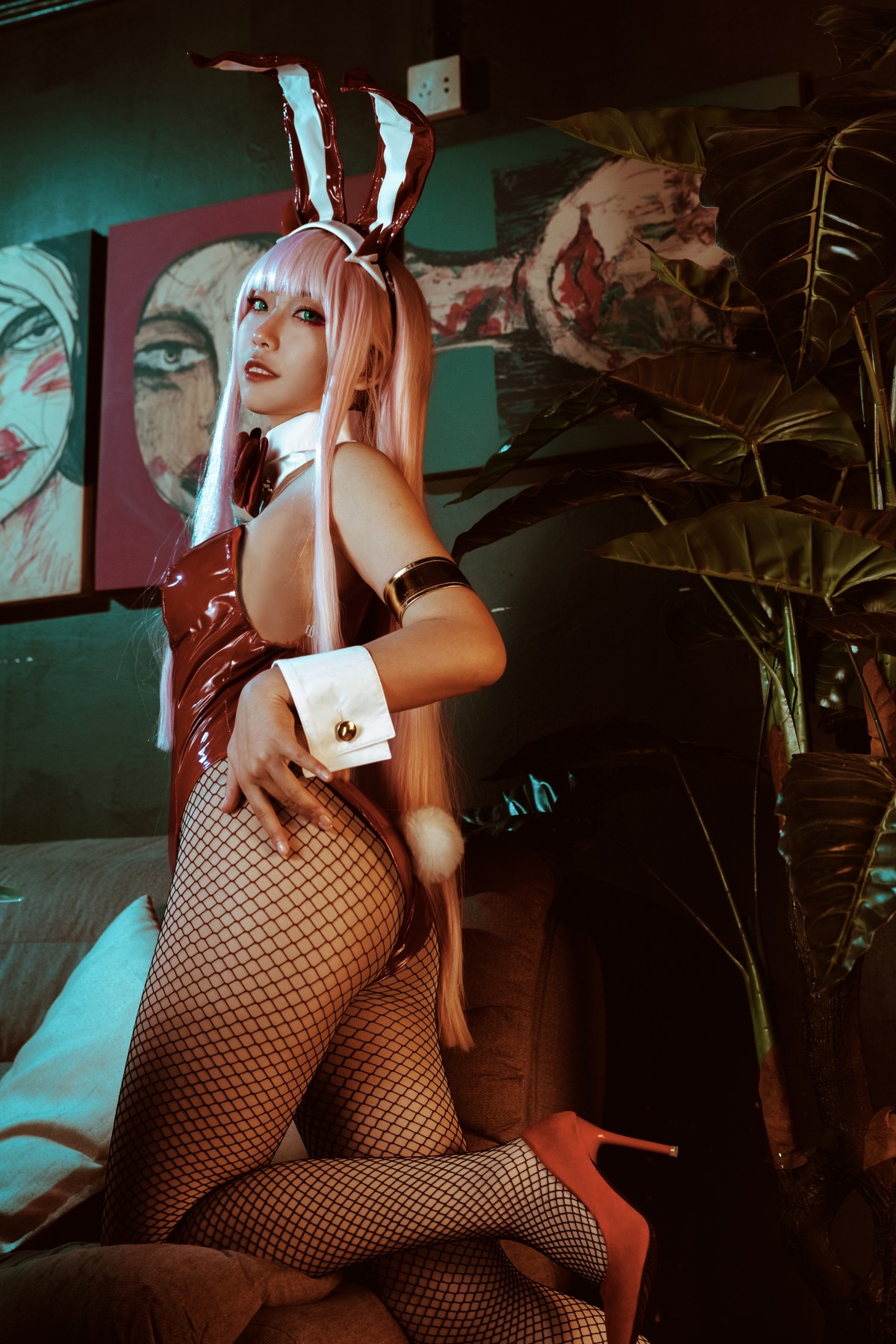 机智的哔啵 Cosplay Zero Two Bunnygirl