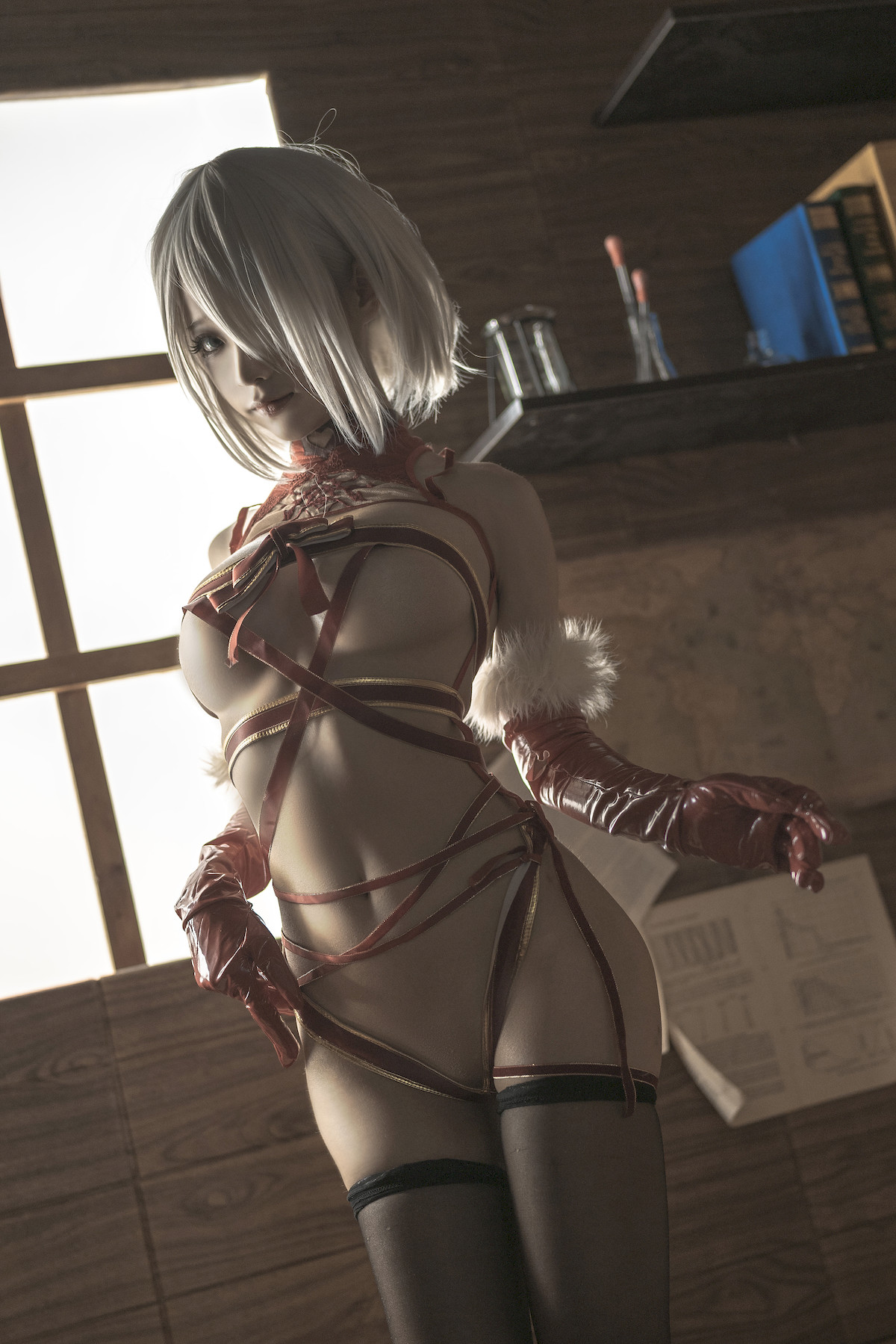 蠢沫沫 Cosplay 2B 圣诞 Christmas