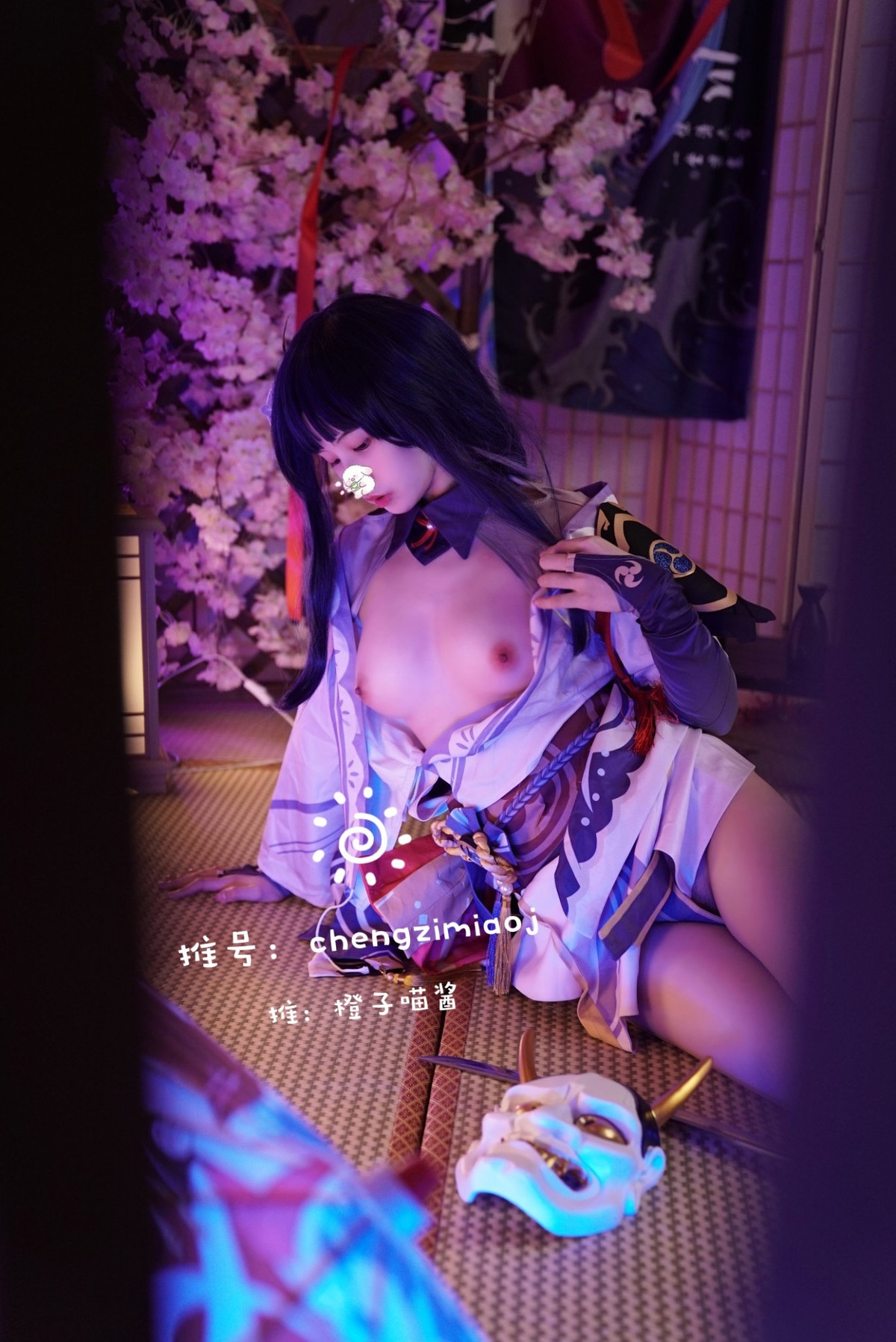 橙子喵酱 Cosplay 雷神