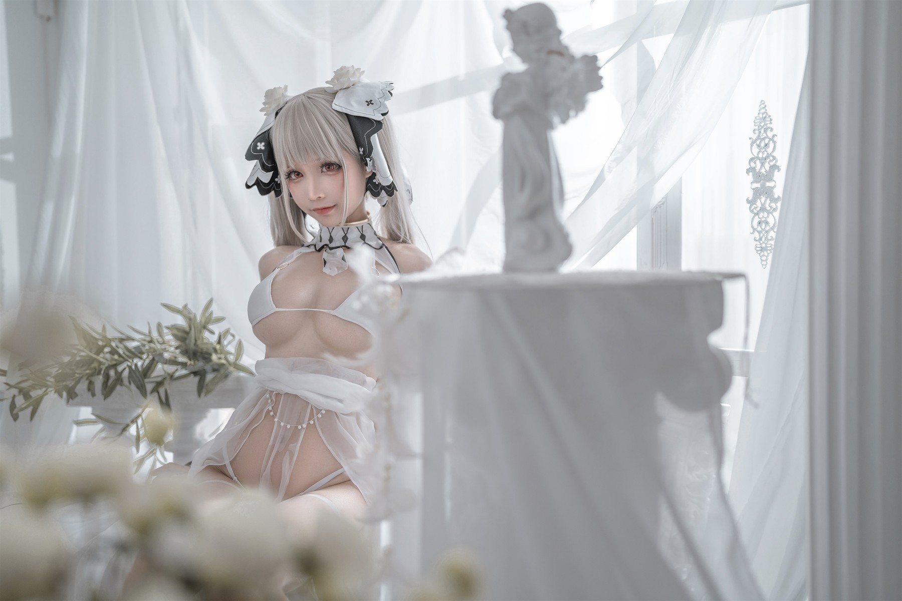 蠢沫沫 Cosplay 可畏婚纱