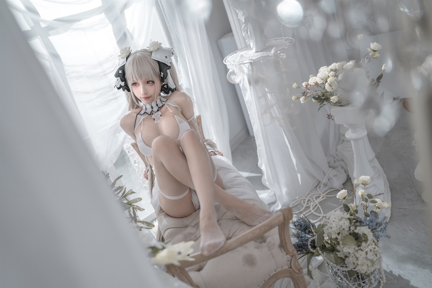 蠢沫沫 Cosplay 可畏婚纱