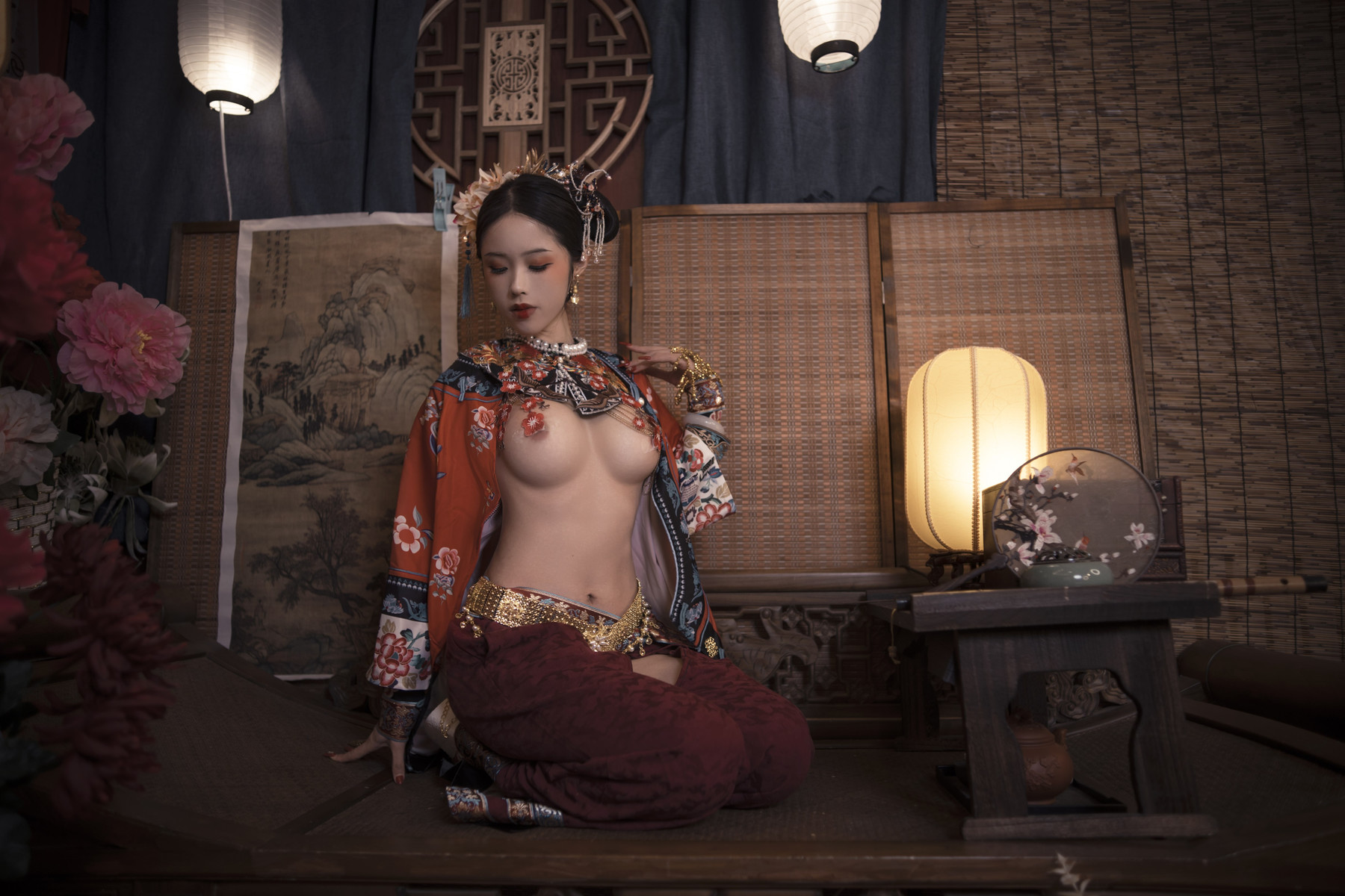Cosplay 钛合金大粑粑 满清服饰