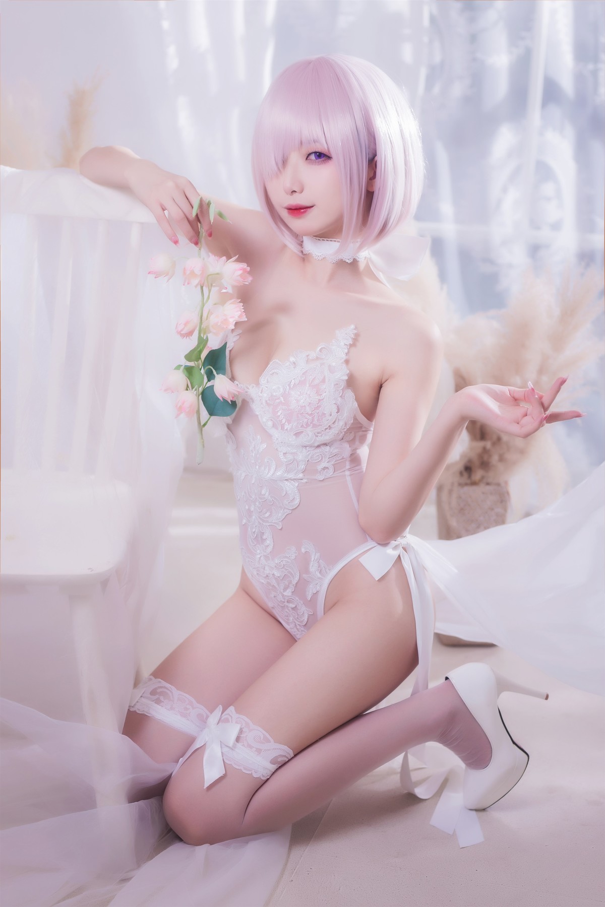 Cosplay 封疆疆 婚纱玛修 Wedding Dress