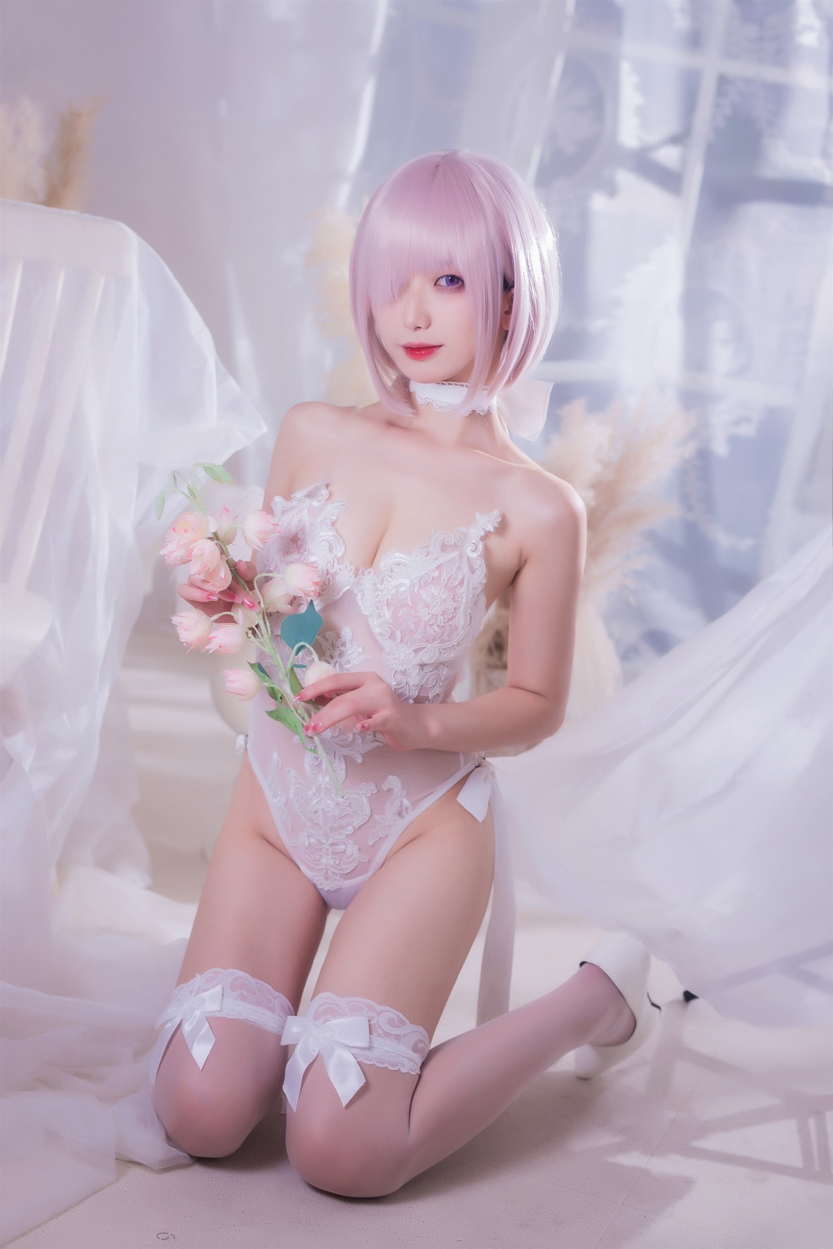 Cosplay 封疆疆 婚纱玛修 Wedding Dress