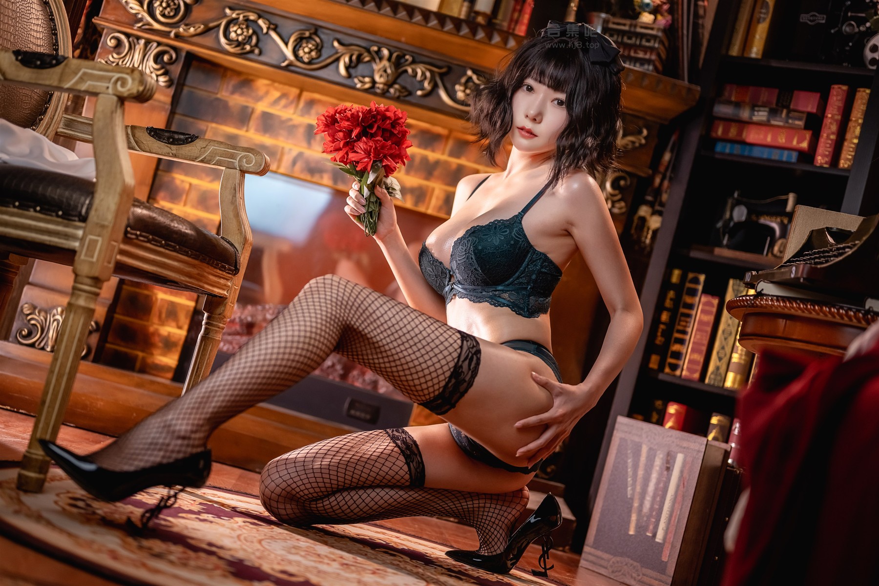 香草喵露露写真 Cosplay 衬衫套装
