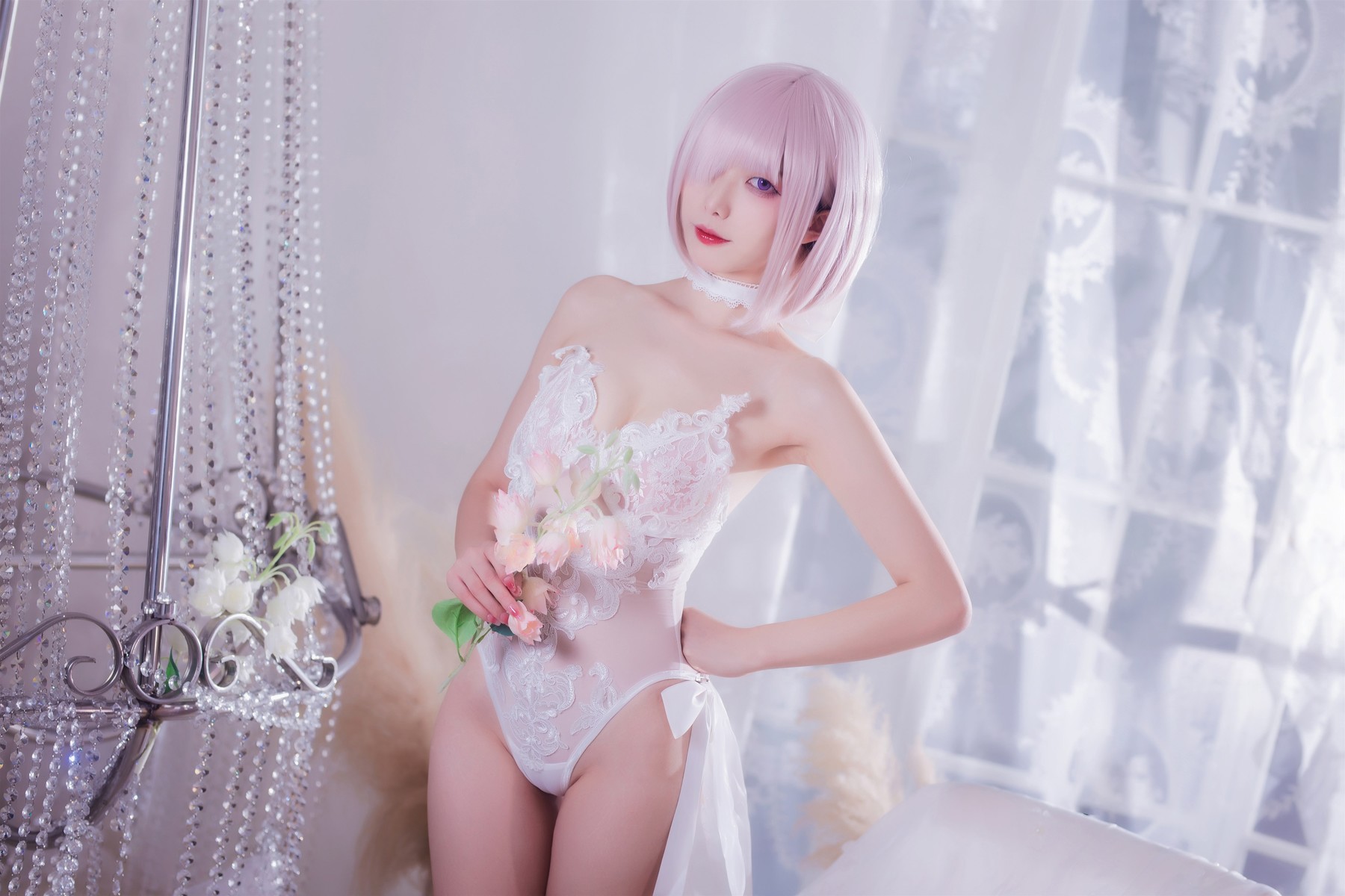 Cosplay 封疆疆 婚纱玛修 Wedding Dress