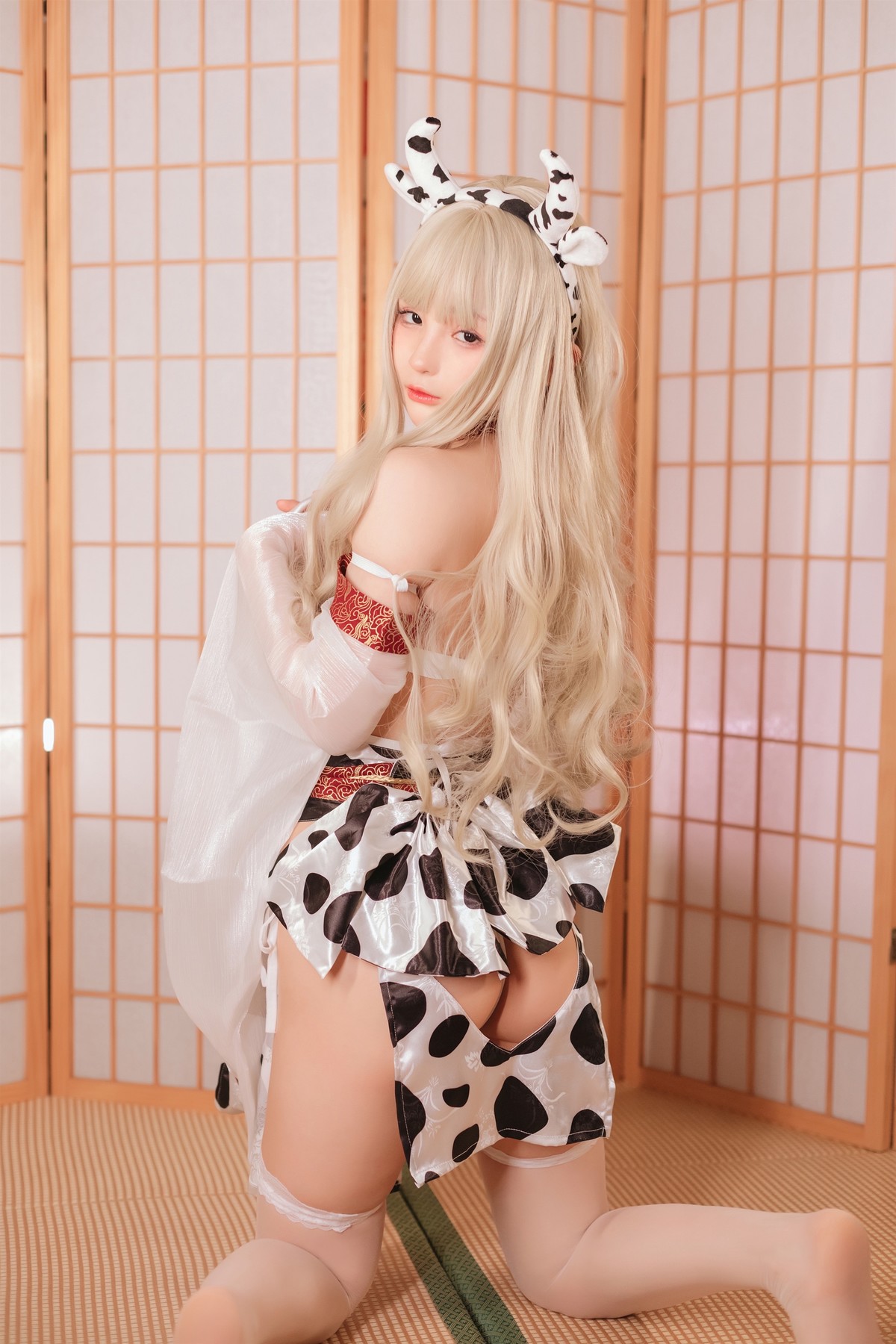 桜井宁宁 Cosplay 牛牛子和服