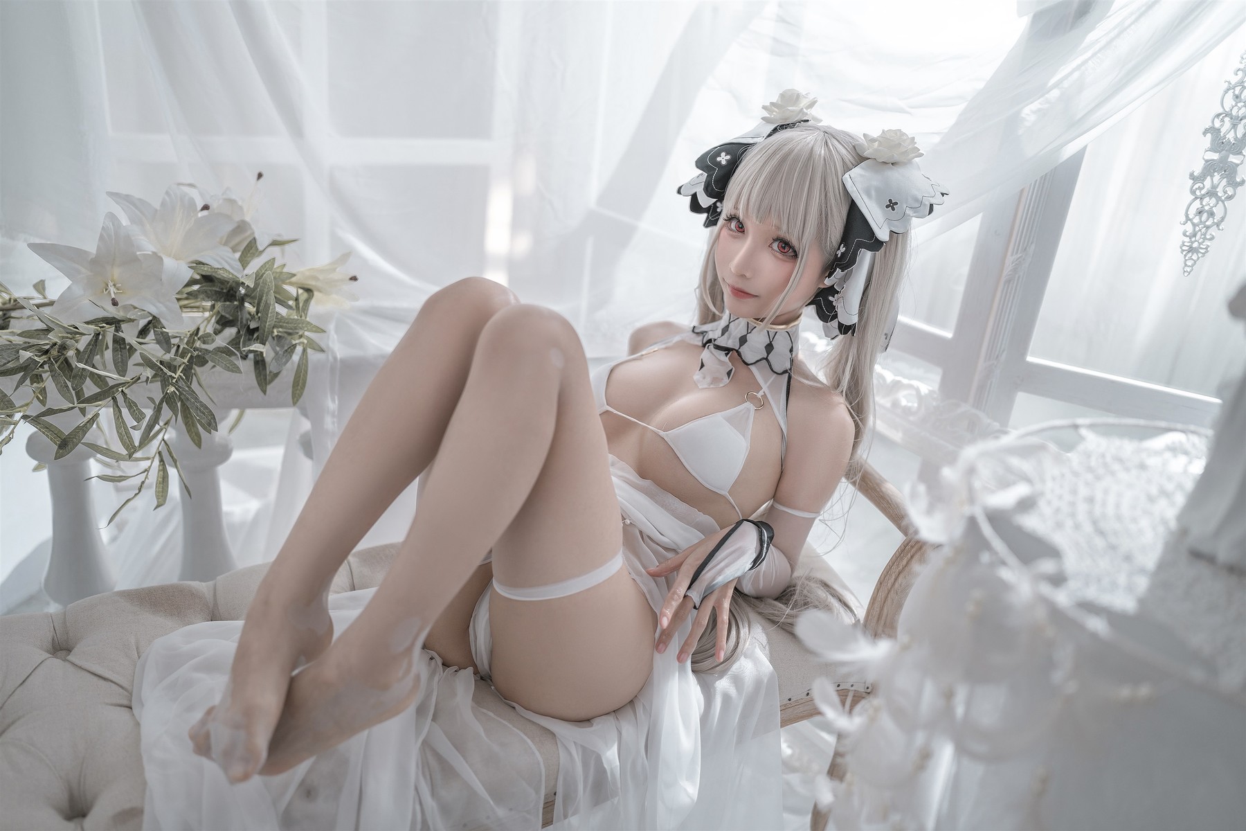 蠢沫沫 Cosplay 可畏婚纱