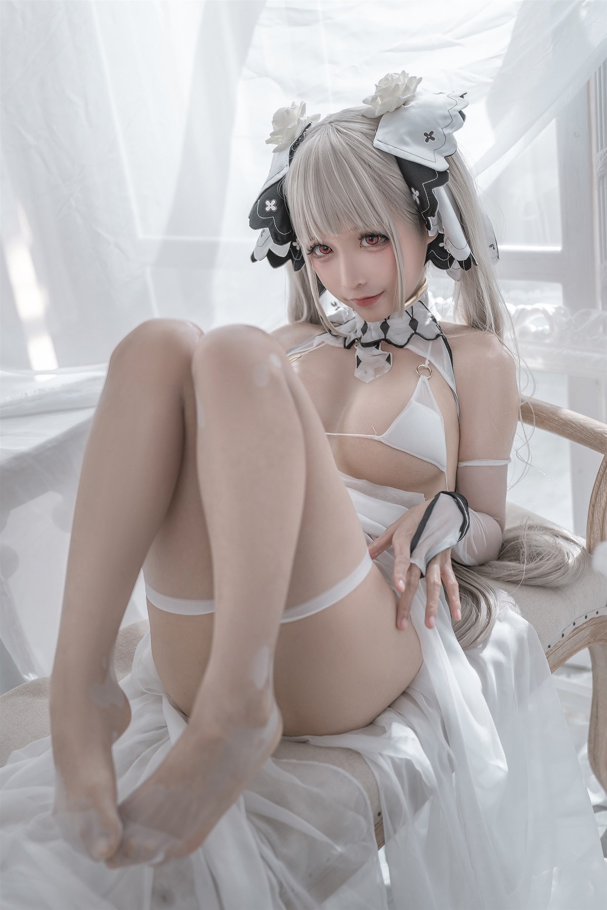 蠢沫沫 Cosplay 可畏婚纱
