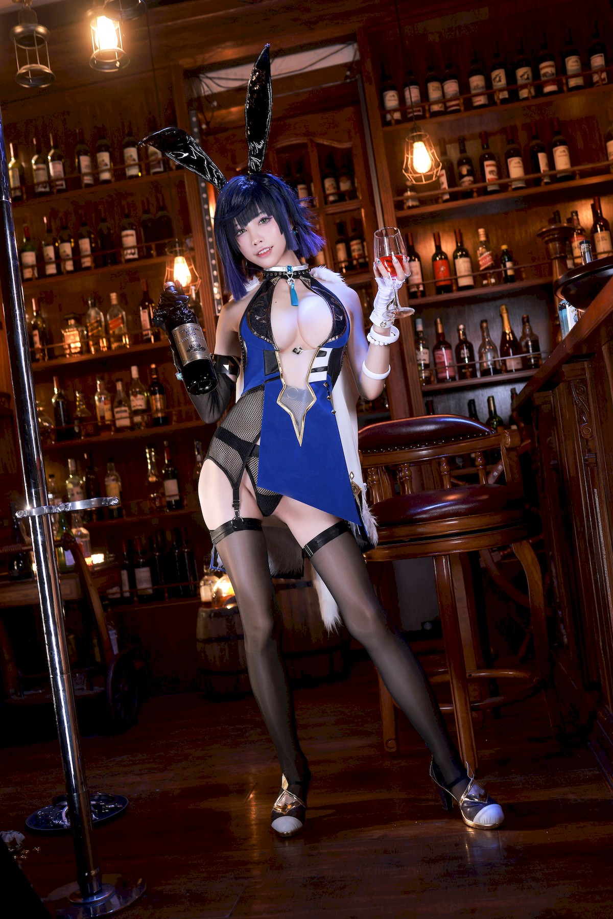 水淼aqua Cosplay 夜兰 Yelan Vol.02