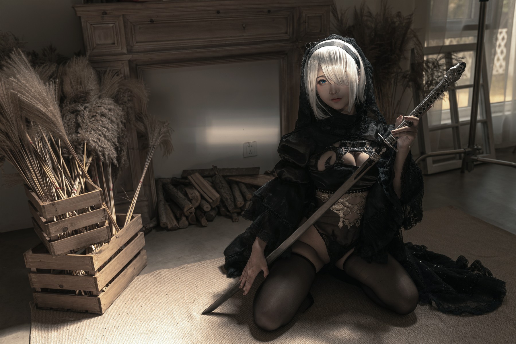 Cosplay 蠢沫沫 Chunmomo 尼尔纪元 黑花嫁