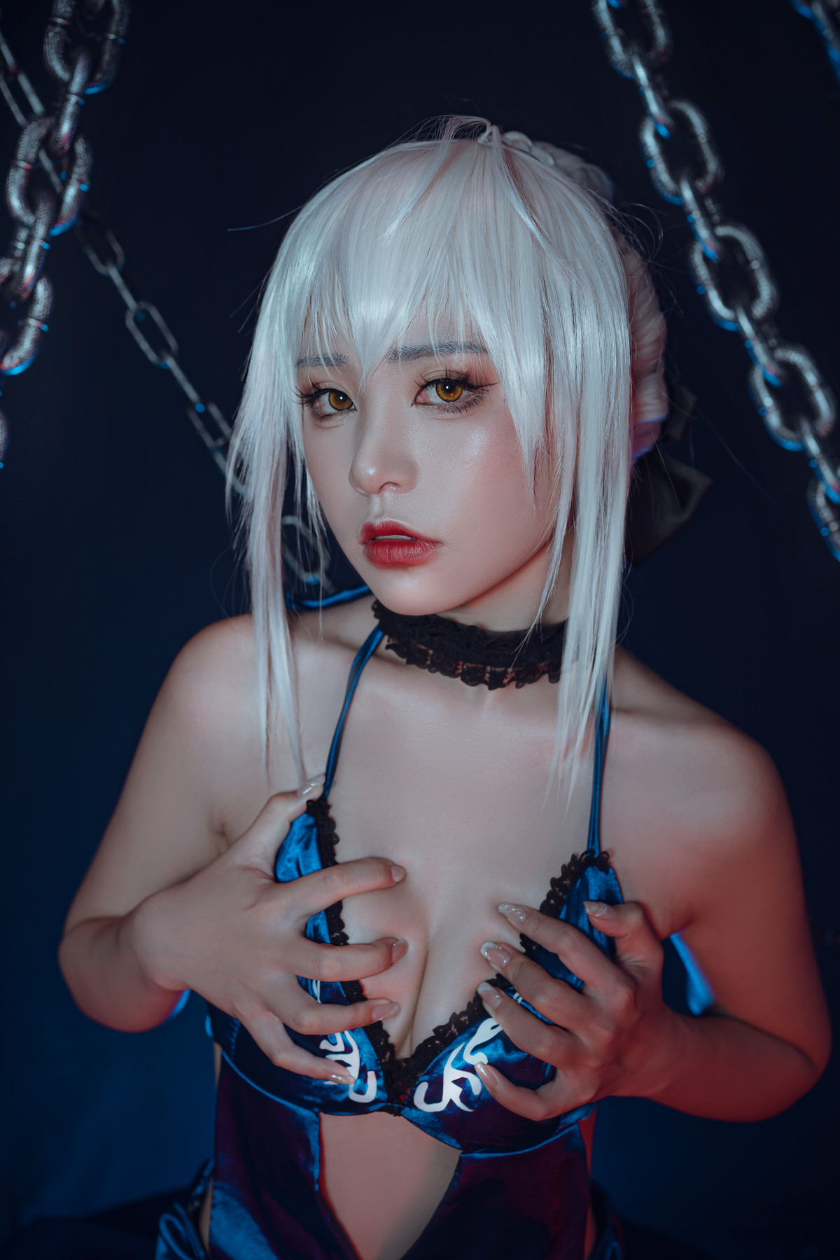 爆机少女喵小吉 Cosplay 黑呆 Saber Alter