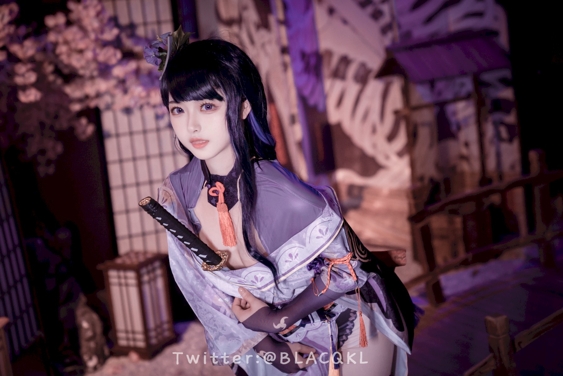 Cosplay 白莉愛吃巧克力 雷電將軍