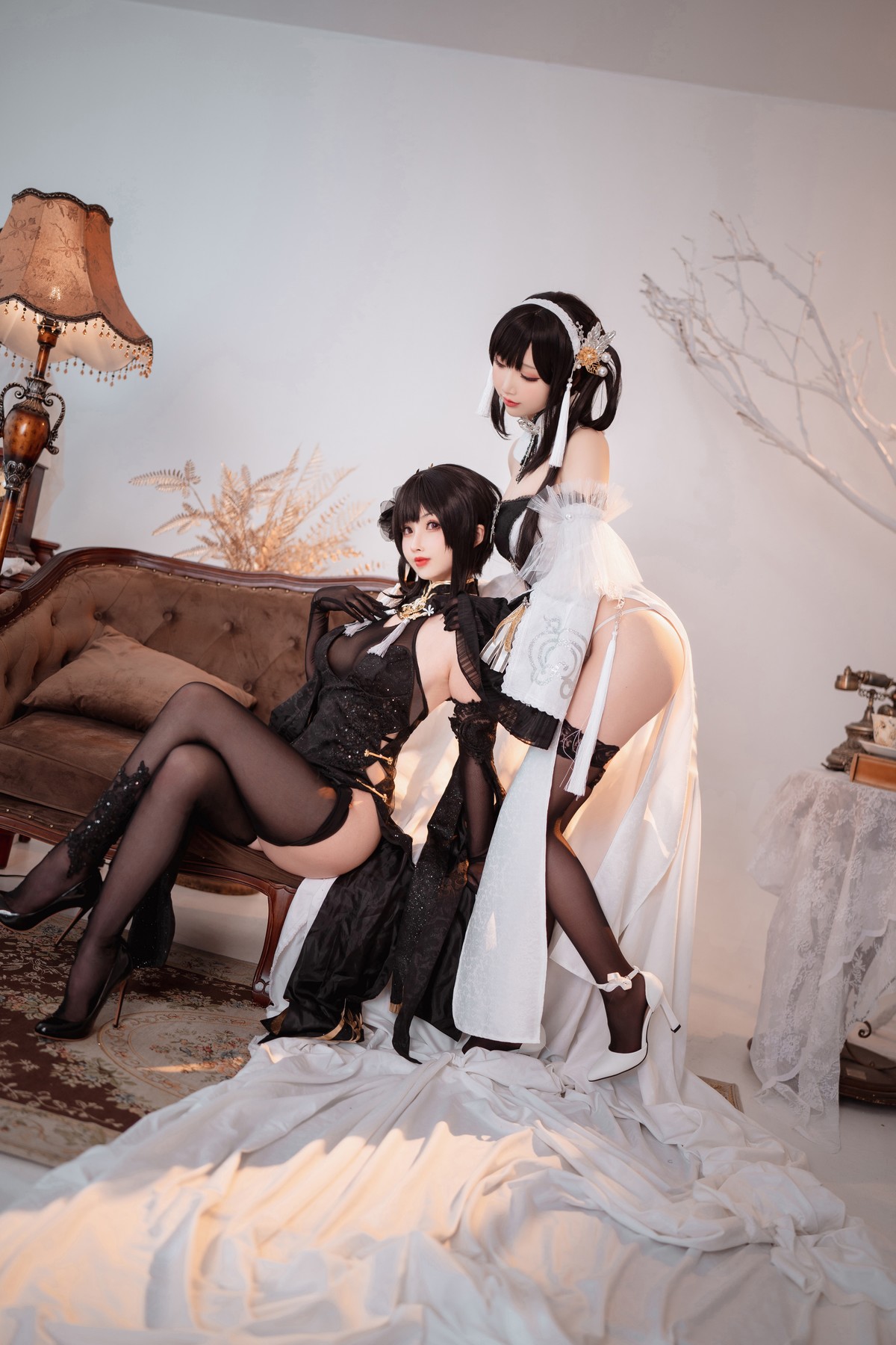 Rioko凉凉子 Cosplay 黑白镇海双人