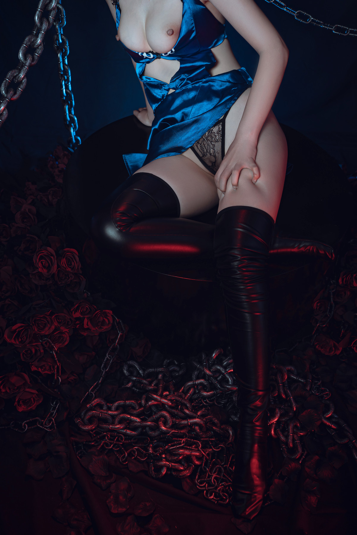 爆机少女喵小吉 Cosplay 黑呆 Saber Alter