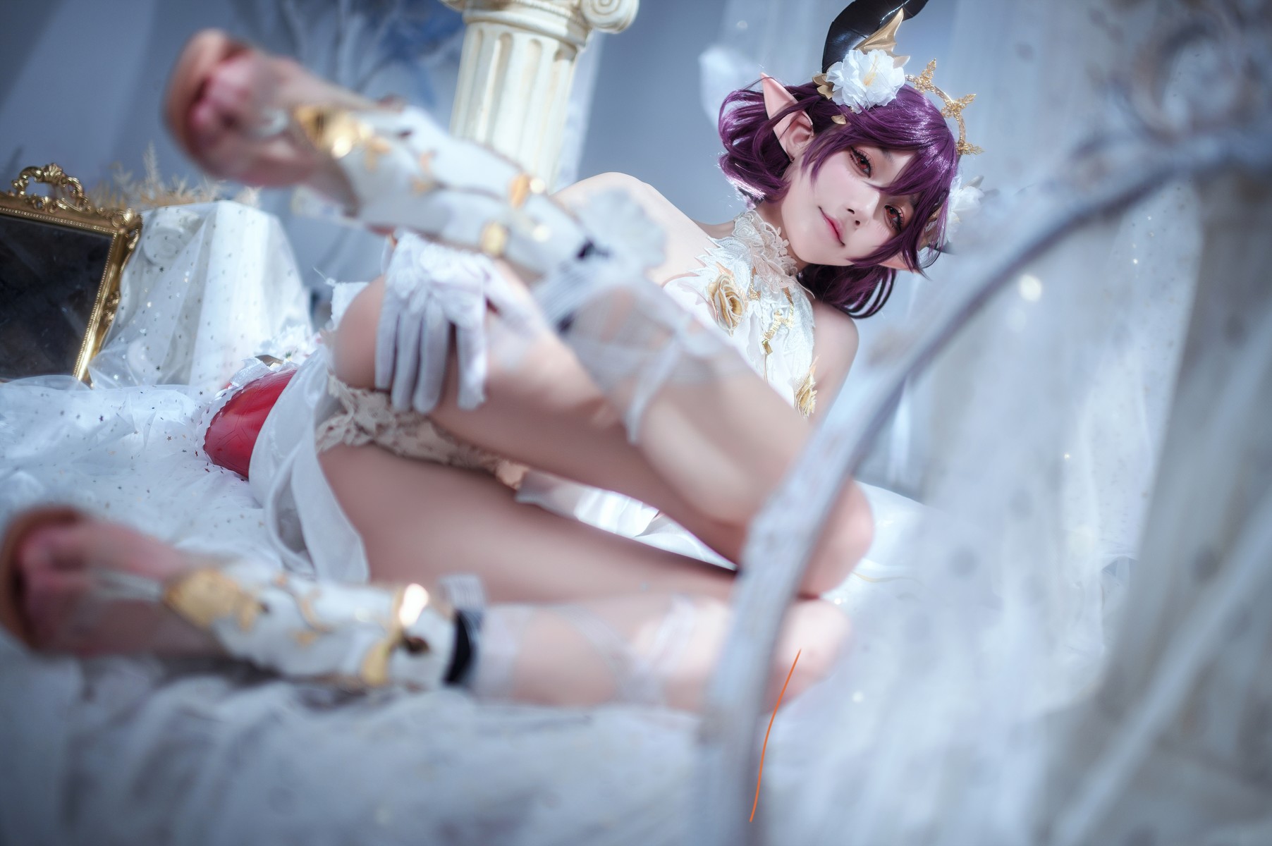 阿包也是兔娘 Cosplay 碧蓝幻想古蕾娅 龙娘