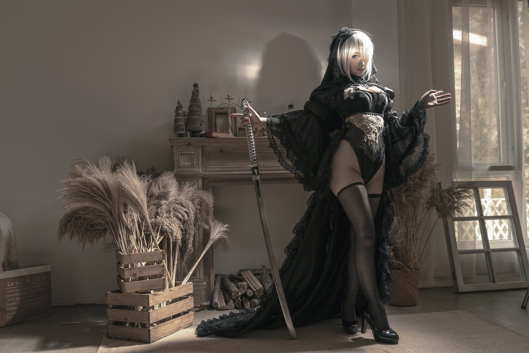 Cosplay 蠢沫沫 Chunmomo 尼尔纪元 黑花嫁