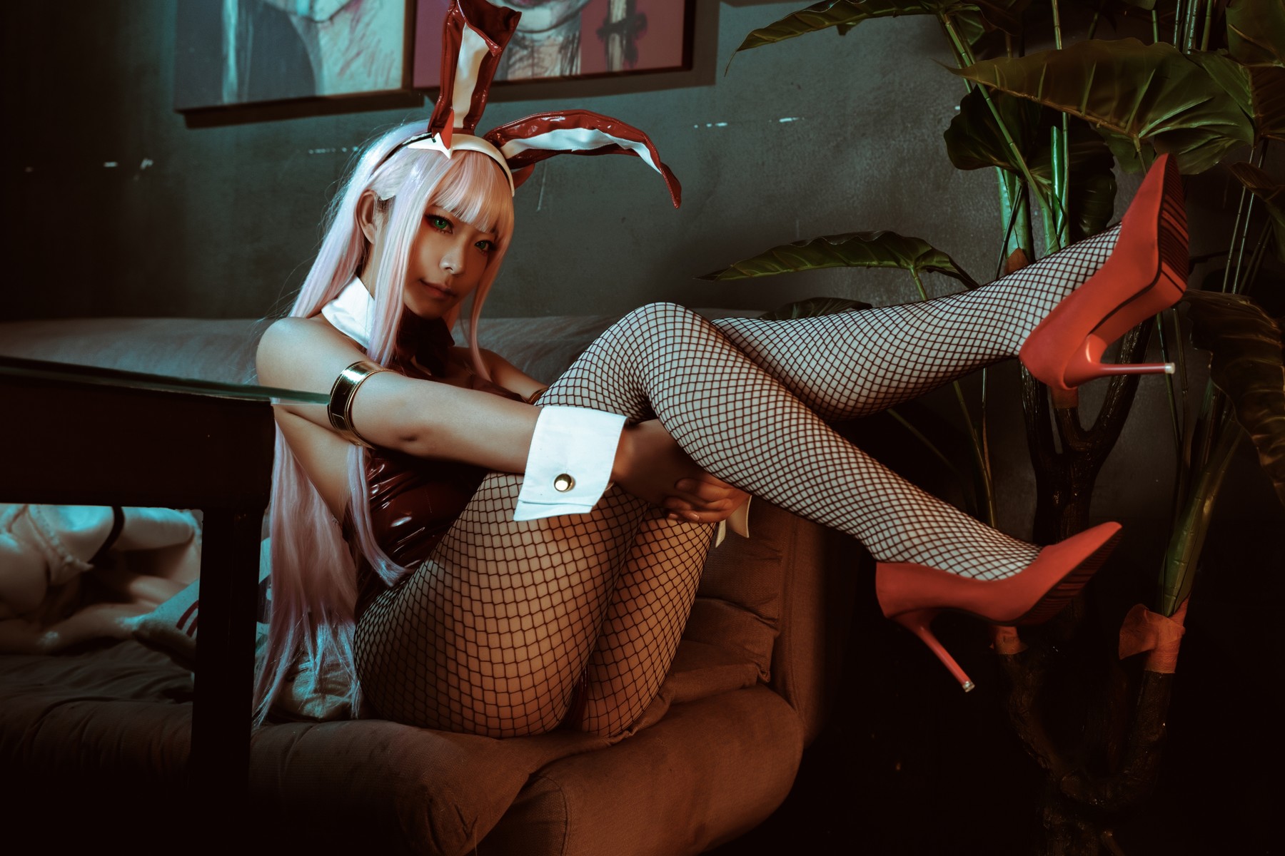 机智的哔啵 Cosplay Zero Two Bunnygirl